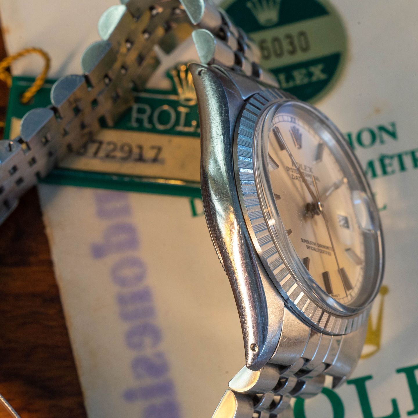 Rolex Datejust 36 16030 (1984) - Zilver wijzerplaat 36mm Staal (3/8)