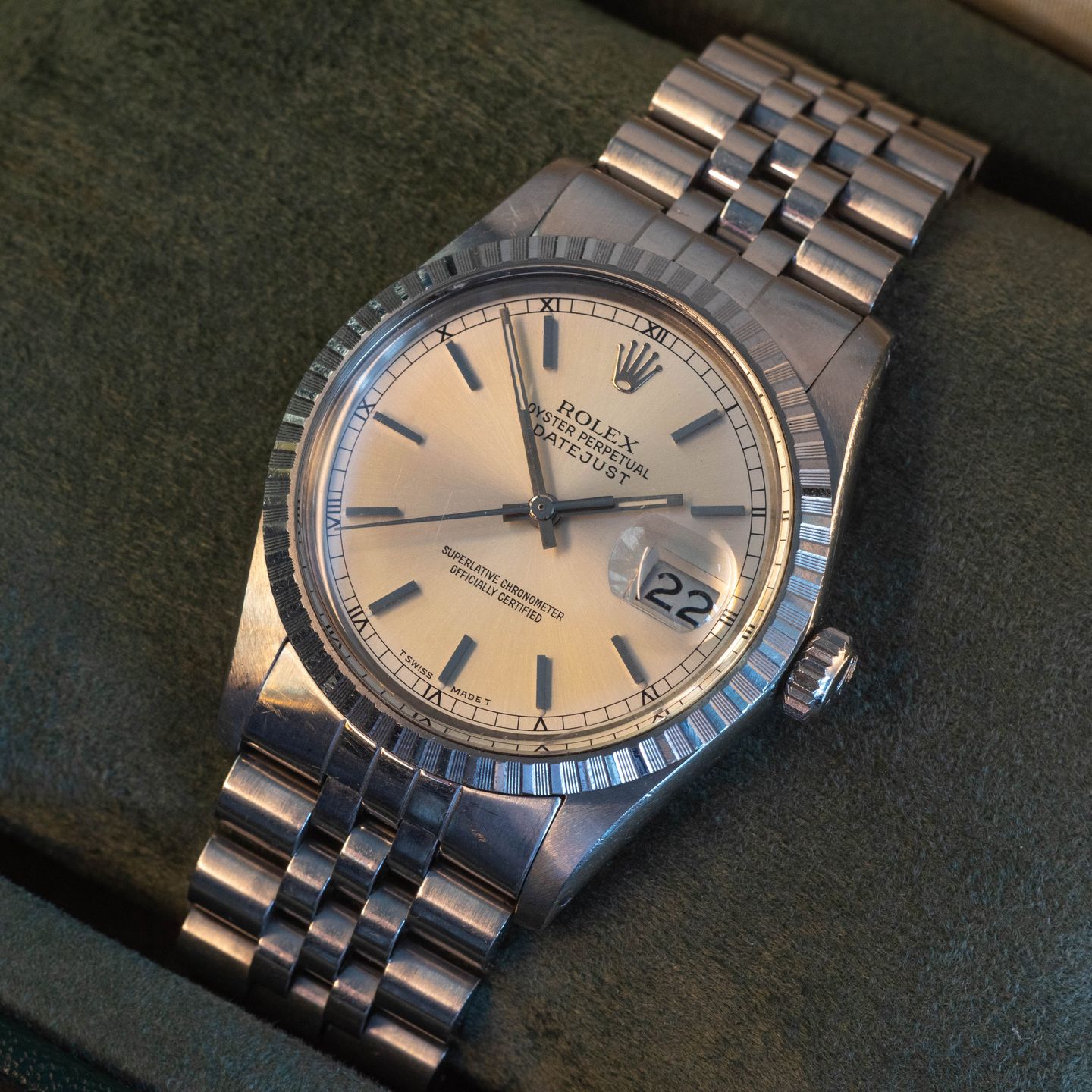 Rolex Datejust 36 16030 (1984) - Zilver wijzerplaat 36mm Staal (7/8)