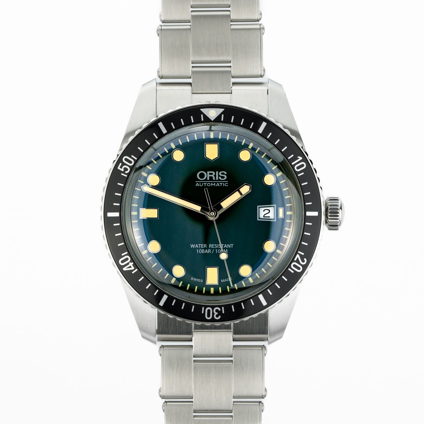 Oris Divers Sixty Five 01 733 7720 4057-07 8 21 18 (2024) - Groen wijzerplaat 42mm Staal (1/8)