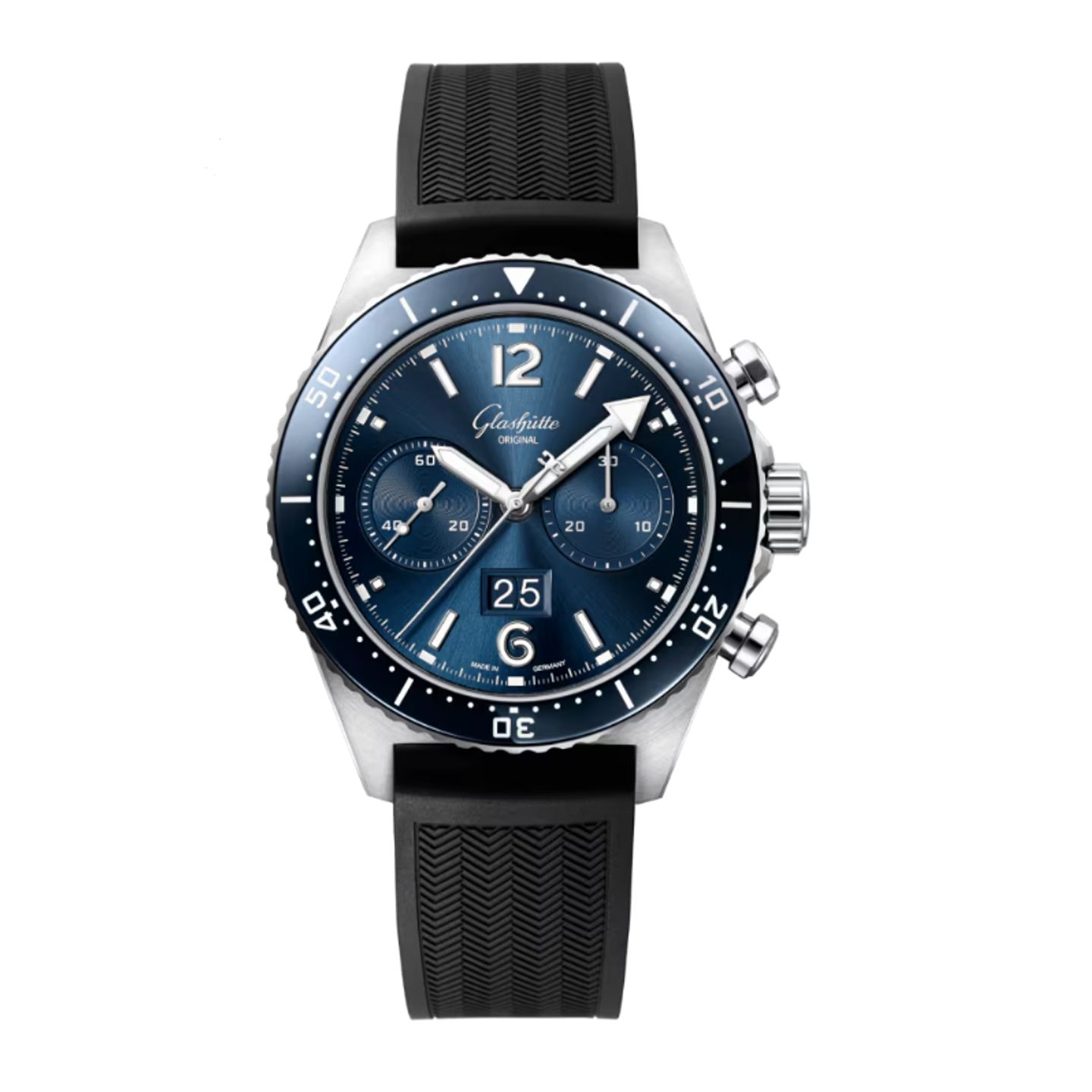 Glashütte Original SeaQ Chronograph 1-37-23-02-81-33 (2023) - Blauw wijzerplaat 43mm Staal (1/1)