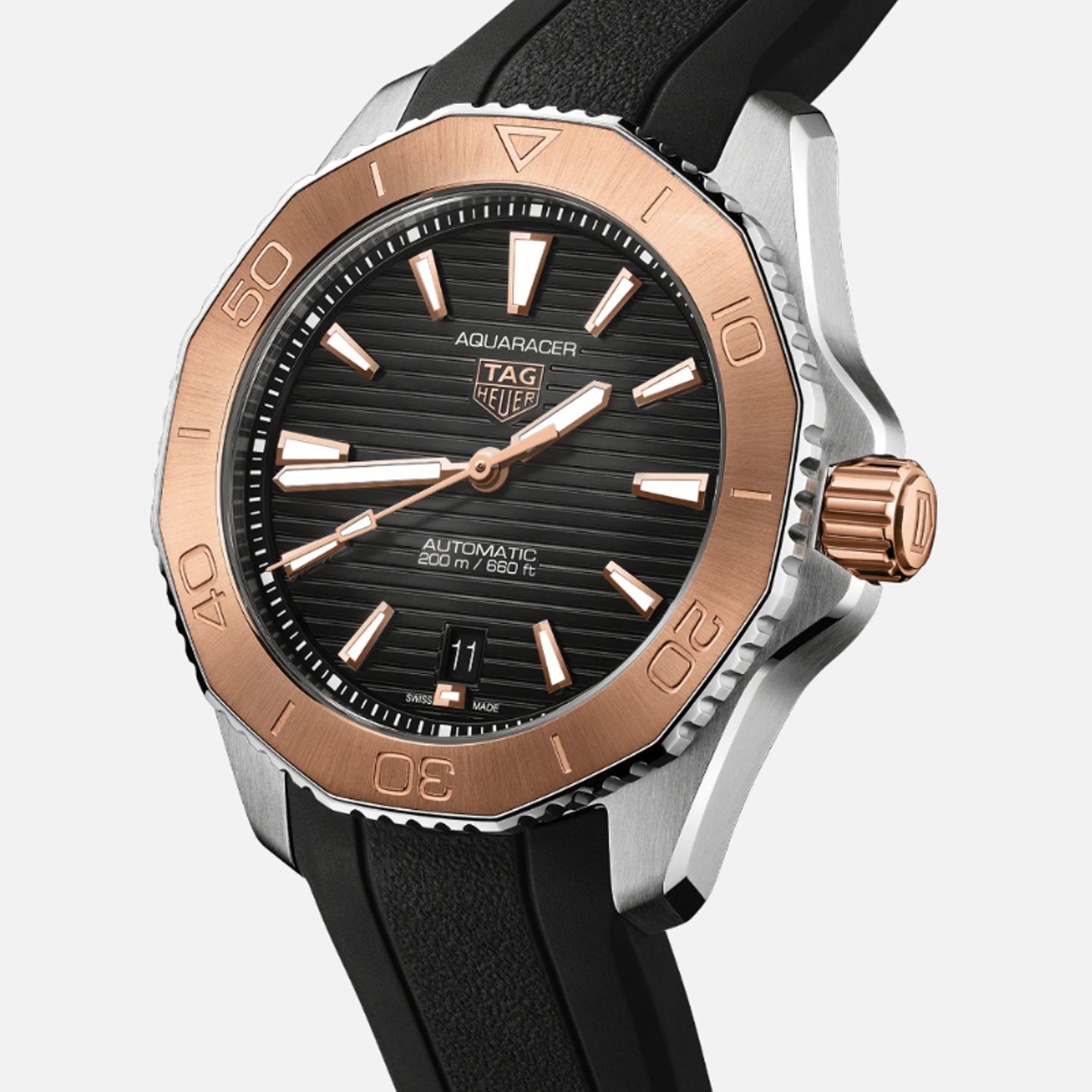 TAG Heuer Aquaracer WBP2151.FT6199 (2024) - Black dial 40 mm Gold/Steel case (1/1)