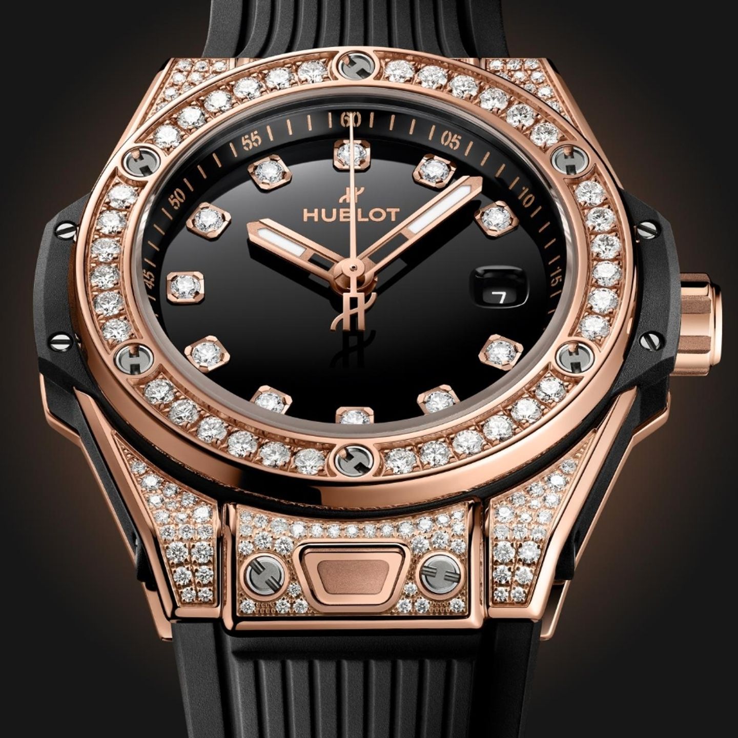 Hublot Big Bang 485.OX.1280.RX.1604 (2023) - Black dial 33 mm Rose Gold case (1/1)