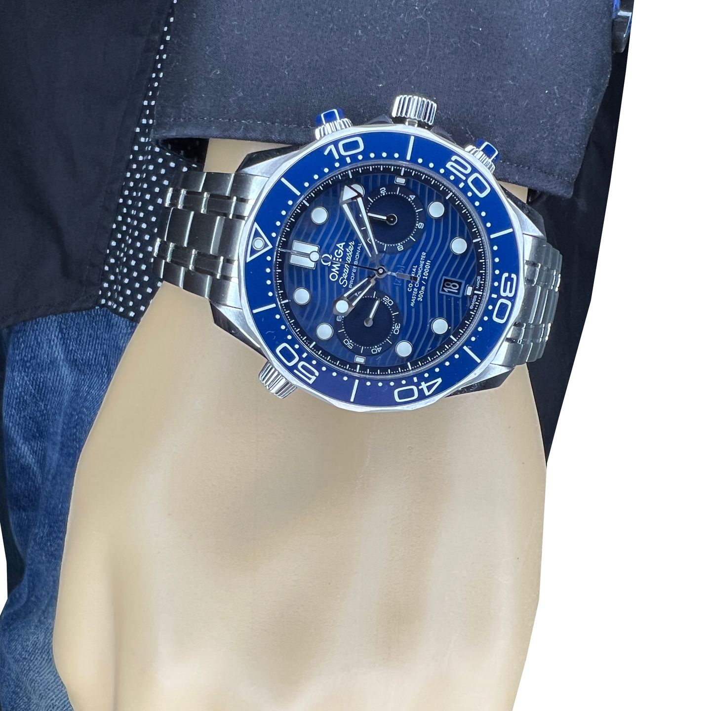 Omega Seamaster Diver 300 M 210.30.44.51.03.001 (2024) - Blauw wijzerplaat 44mm Staal (3/8)