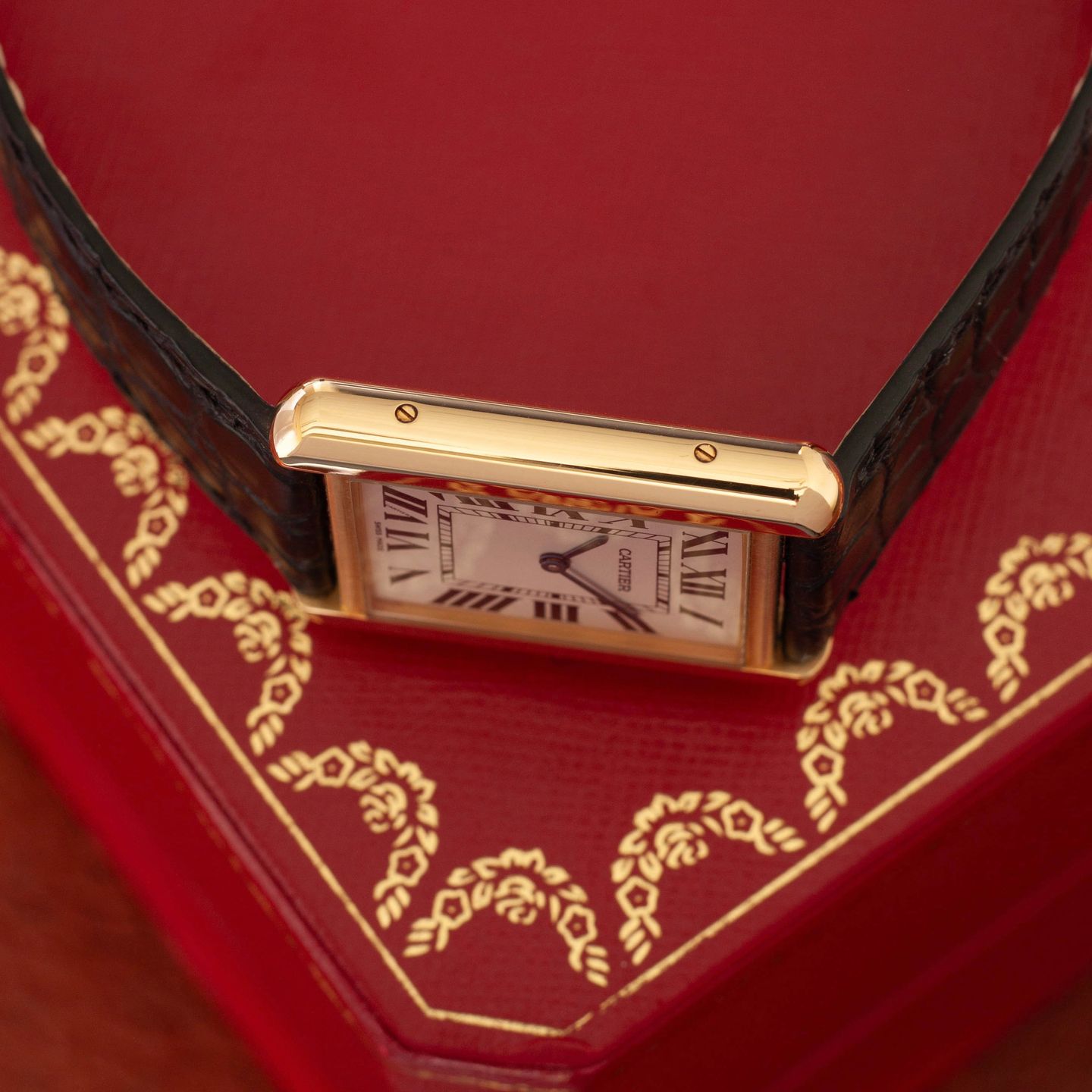 Cartier Tank Solo W1018855 (Onbekend (willekeurig serienummer)) - Zilver wijzerplaat 27mm Geelgoud (4/8)
