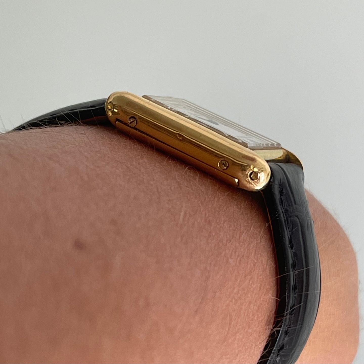 Cartier Tank Unknown (Onbekend (willekeurig serienummer)) - Wit wijzerplaat 26mm Geelgoud (5/7)