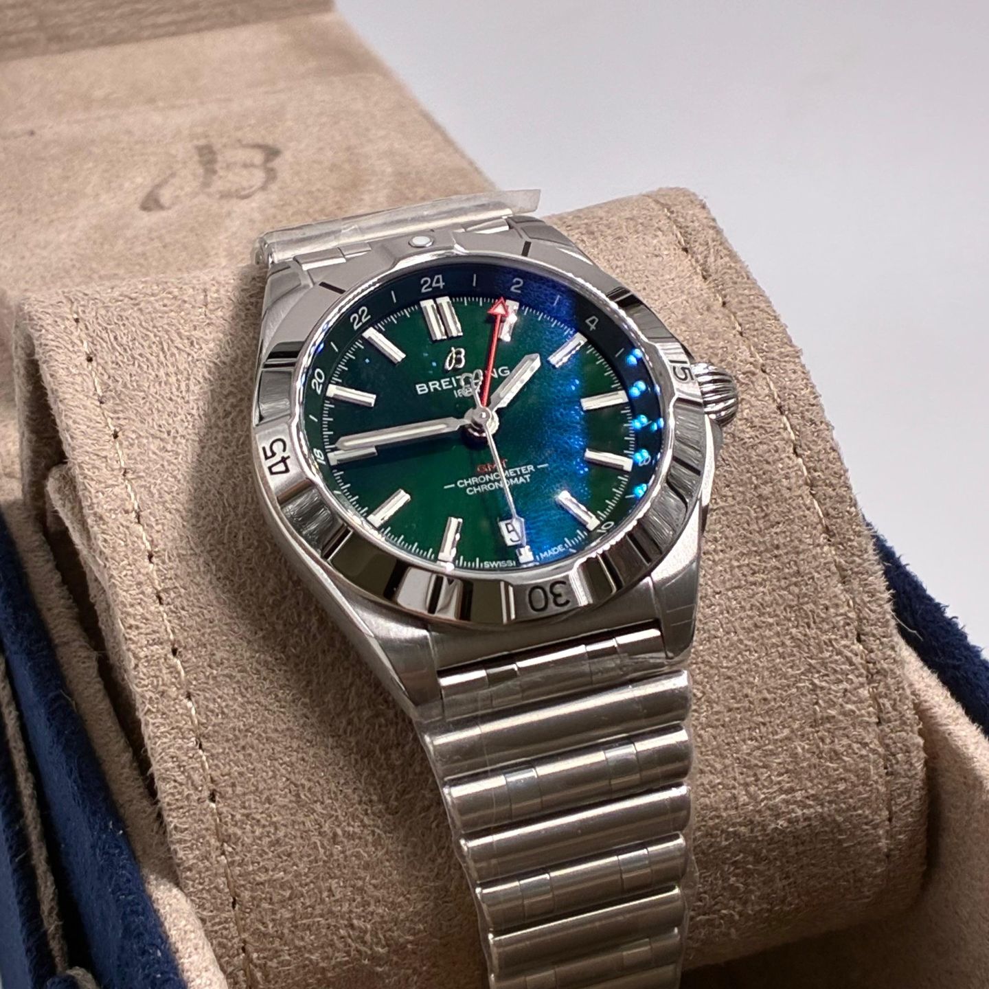 Breitling Chronomat GMT A32398101L1A1 (2025) - Groen wijzerplaat 40mm Staal (4/5)