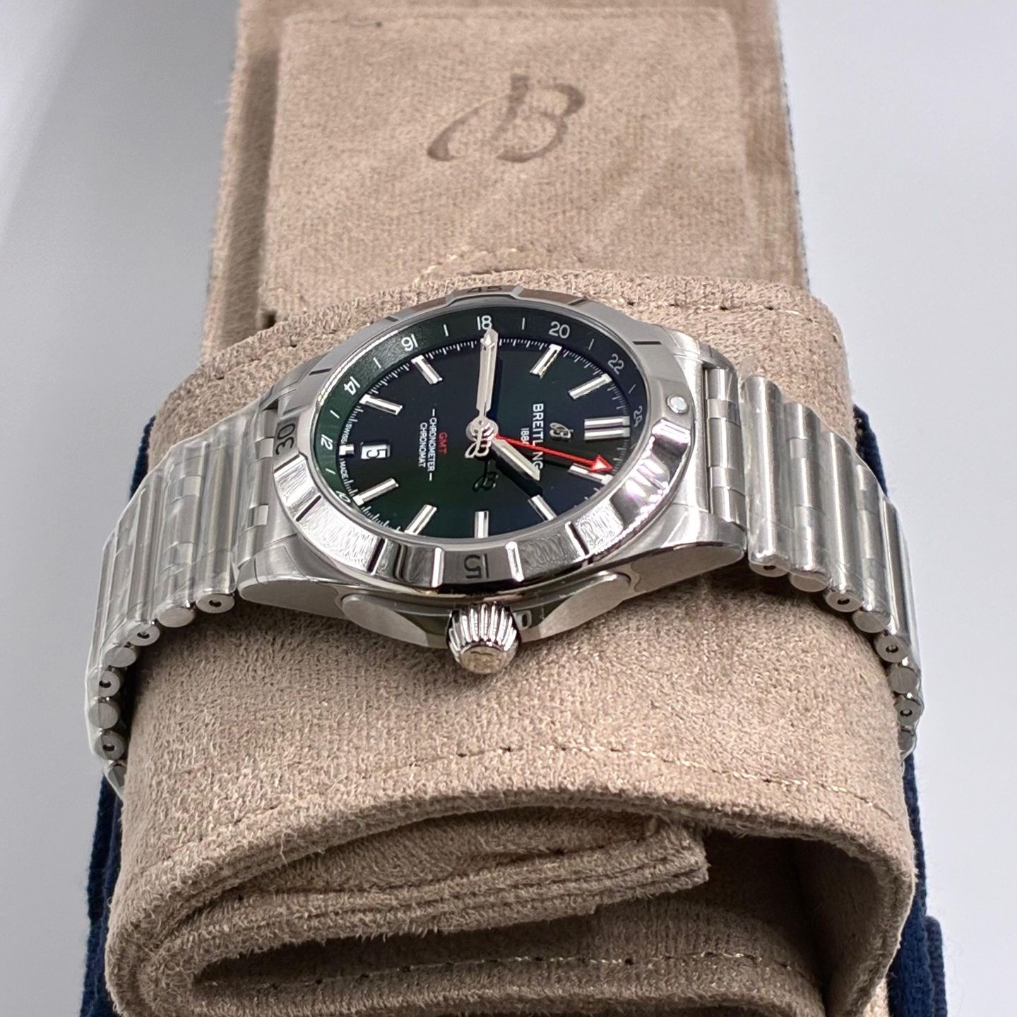 Breitling Chronomat GMT A32398101L1A1 (2025) - Groen wijzerplaat 40mm Staal (3/5)