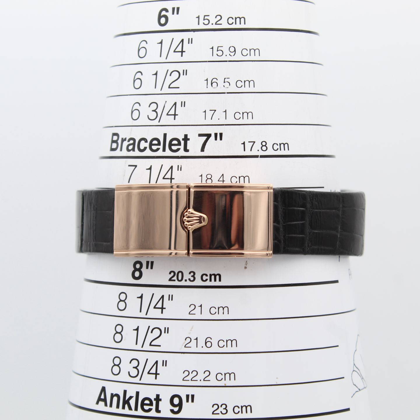 Rolex Cellini Prince 5442 (2007) - Black dial 28 mm Rose Gold case (8/8)