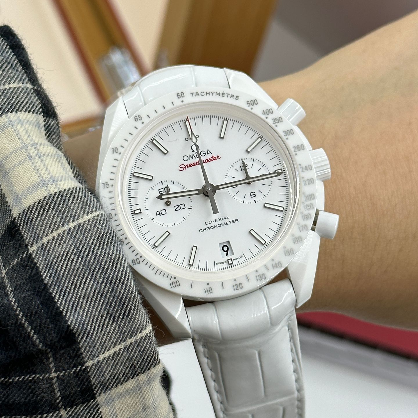 Omega Speedmaster 311.93.44.51.04.002 (2024) - White dial 44 mm Ceramic case (7/7)