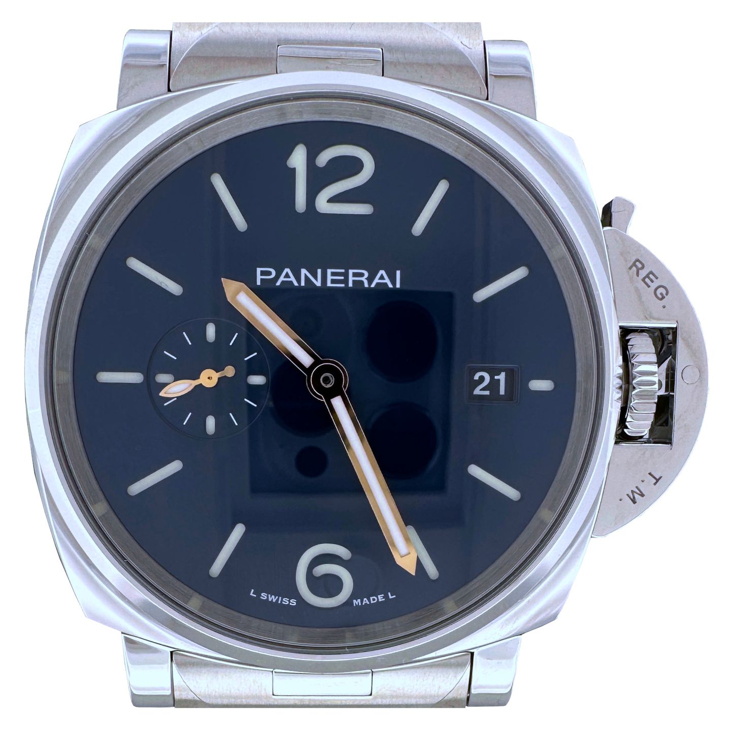 Panerai Luminor Due PAM01124 (2024) - Blauw wijzerplaat 42mm Staal (1/6)