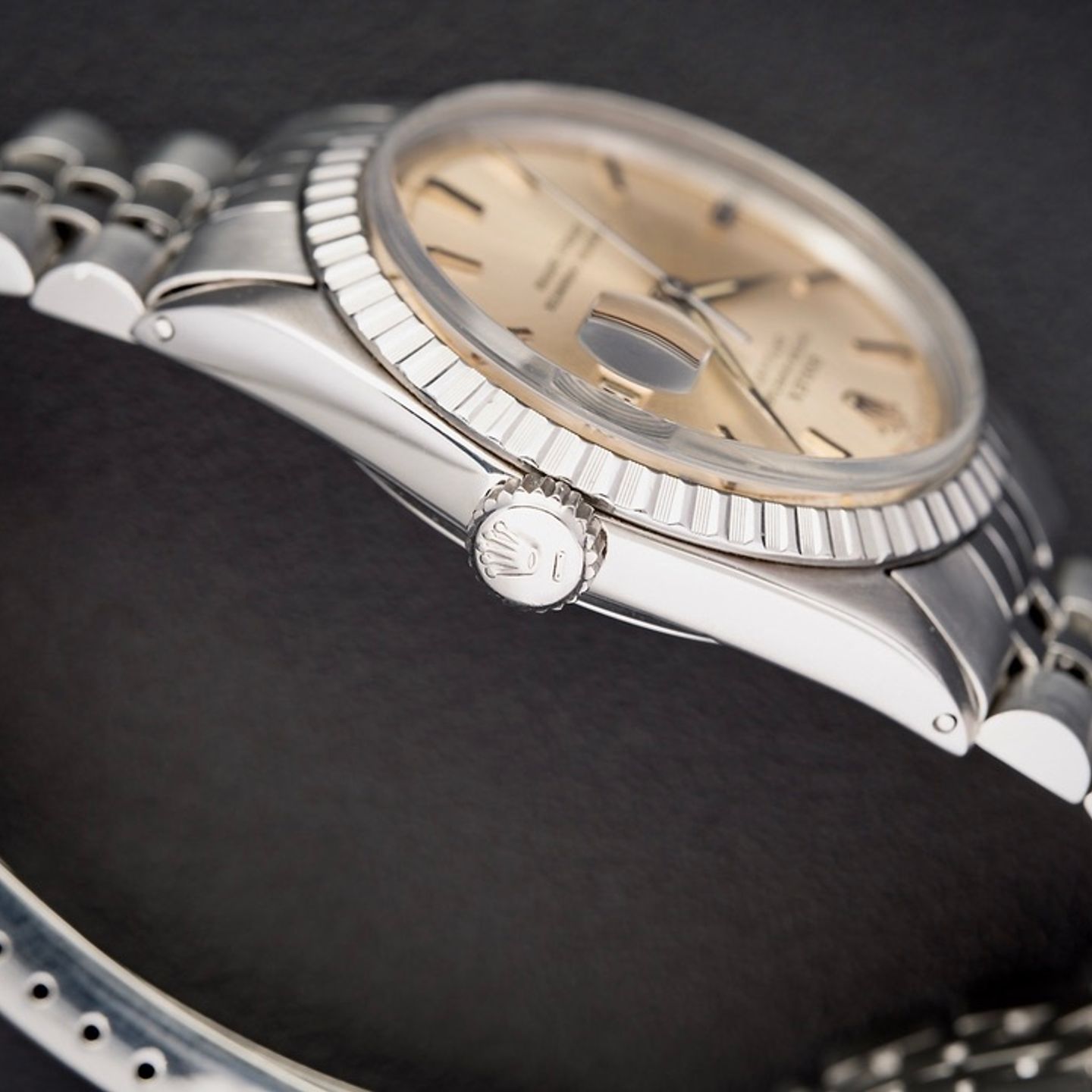 Rolex Datejust 1603 (1962) - Champagne wijzerplaat 36mm Staal (4/8)