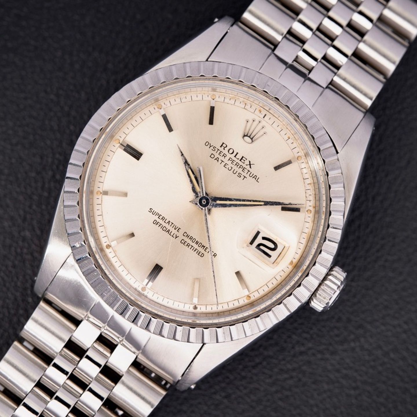 Rolex Datejust 1603 (1962) - Champagne wijzerplaat 36mm Staal (1/8)