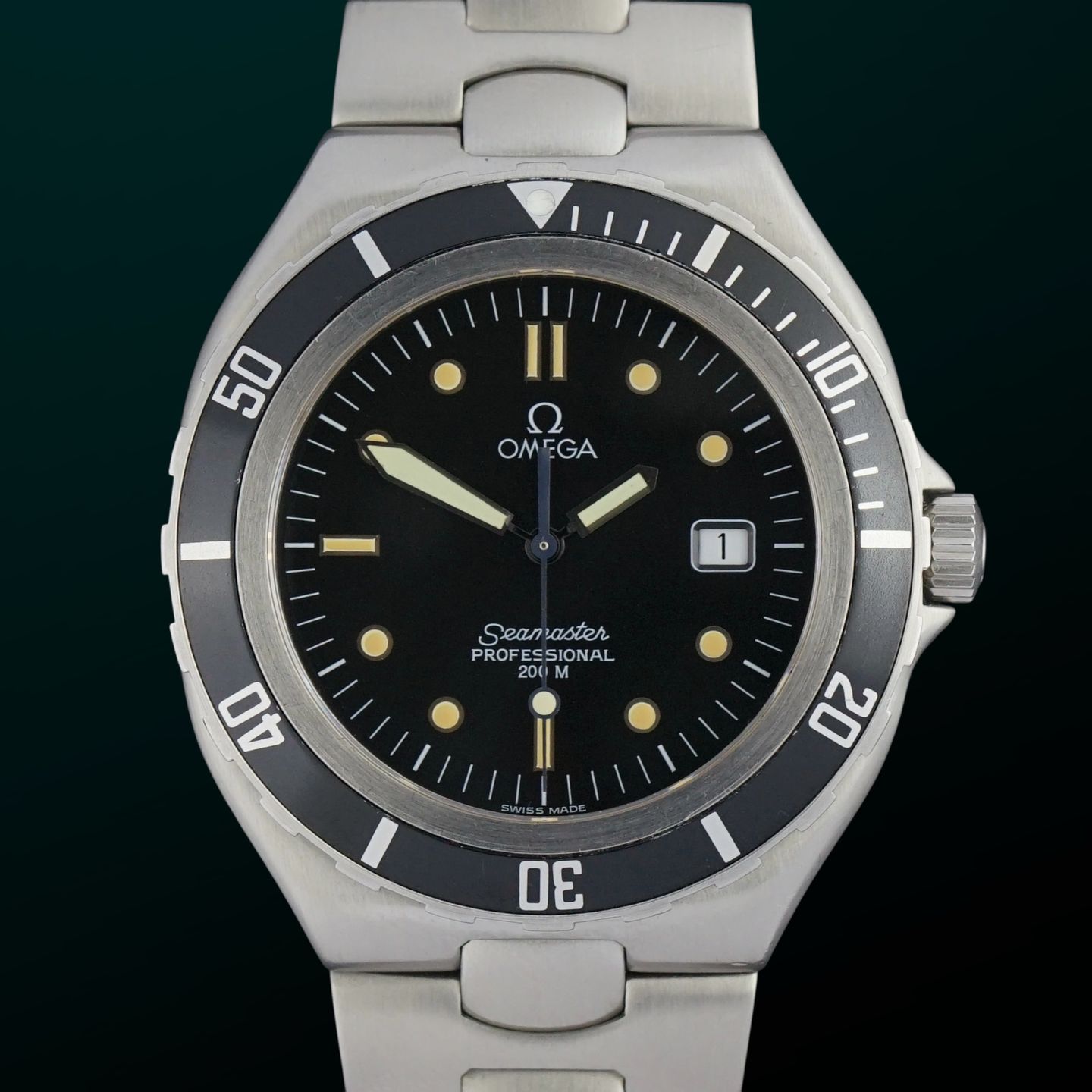 Omega Seamaster 396.1061 (1995) - Black dial 39 mm Steel case (1/8)