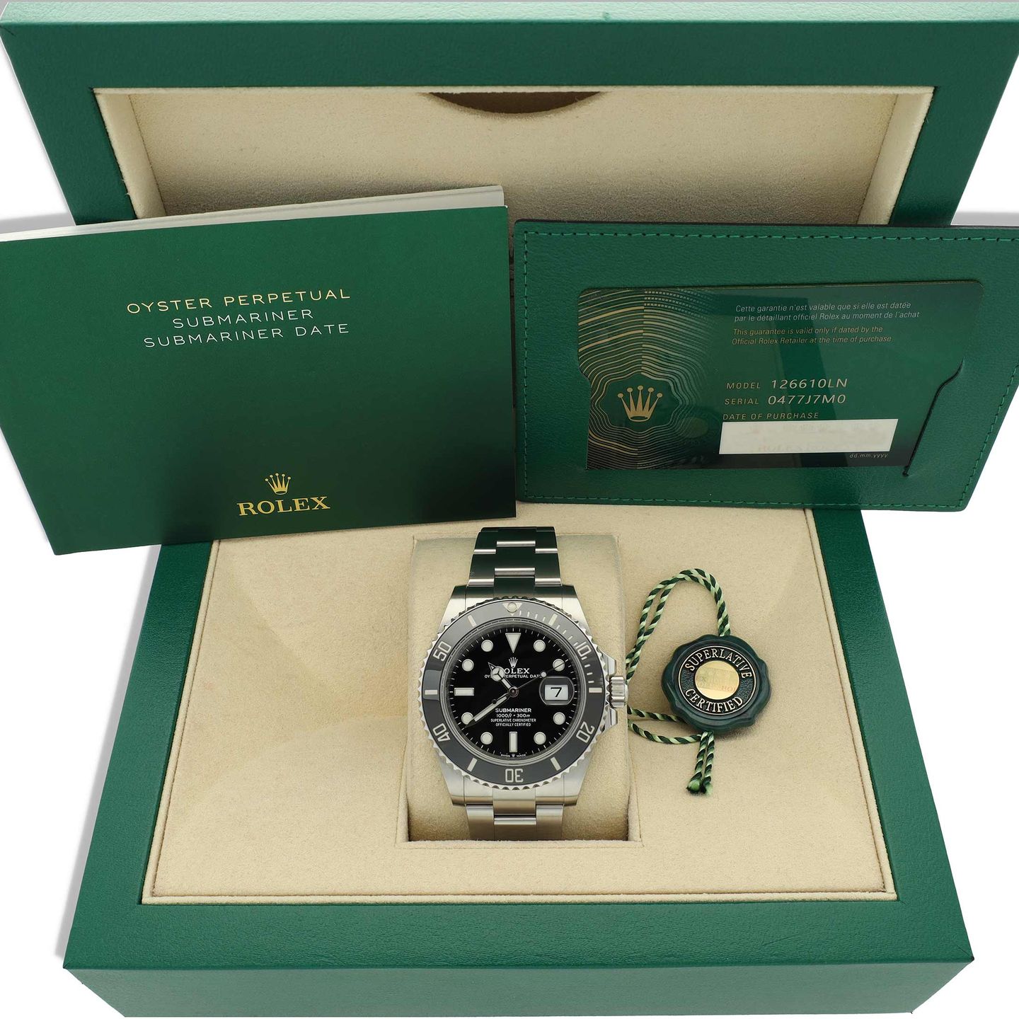 Rolex Submariner Date 126610LN (2020) - Zwart wijzerplaat 41mm Staal (8/8)