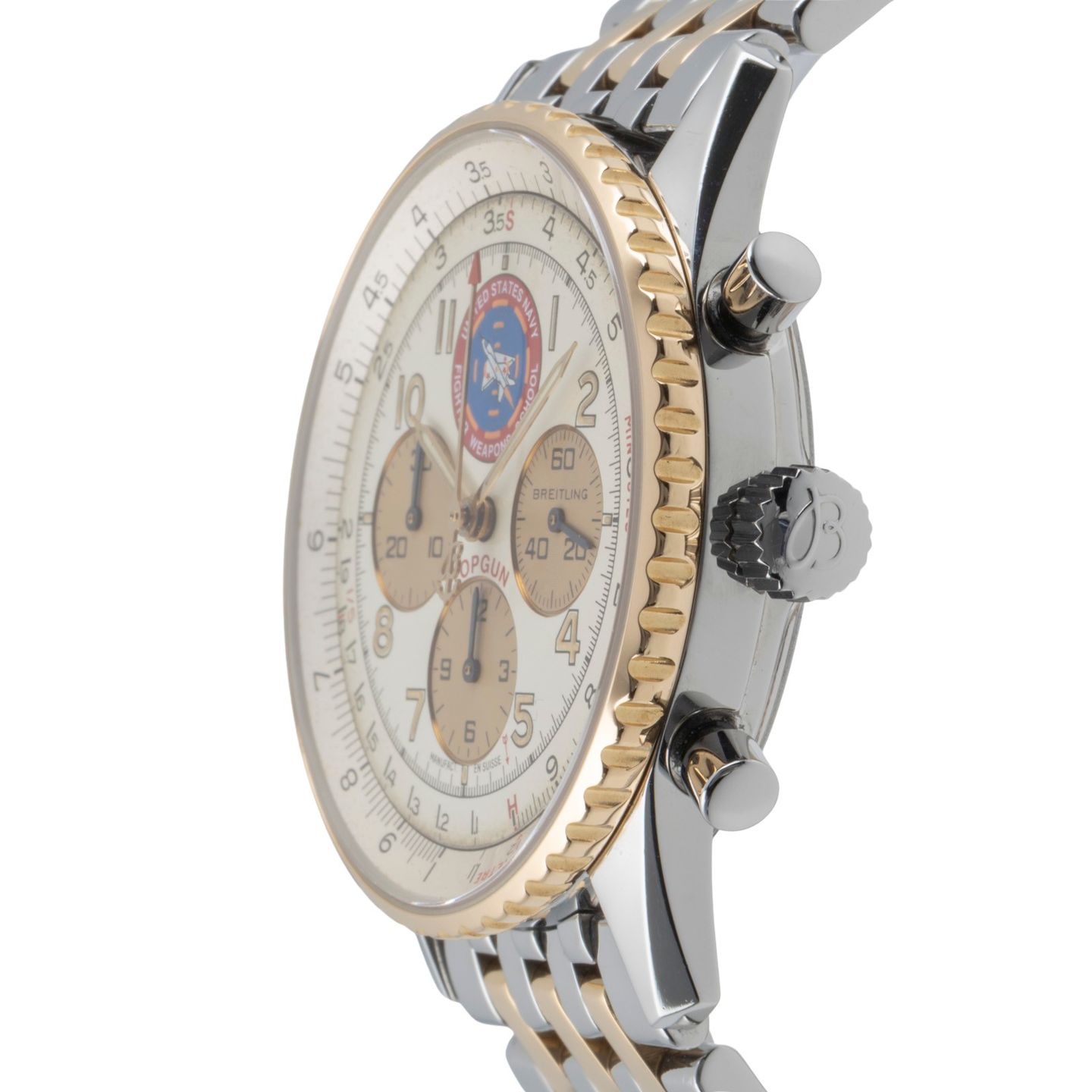 Breitling Navitimer D30022 (Unknown (random serial)) - Silver dial 38 mm Steel case (6/8)