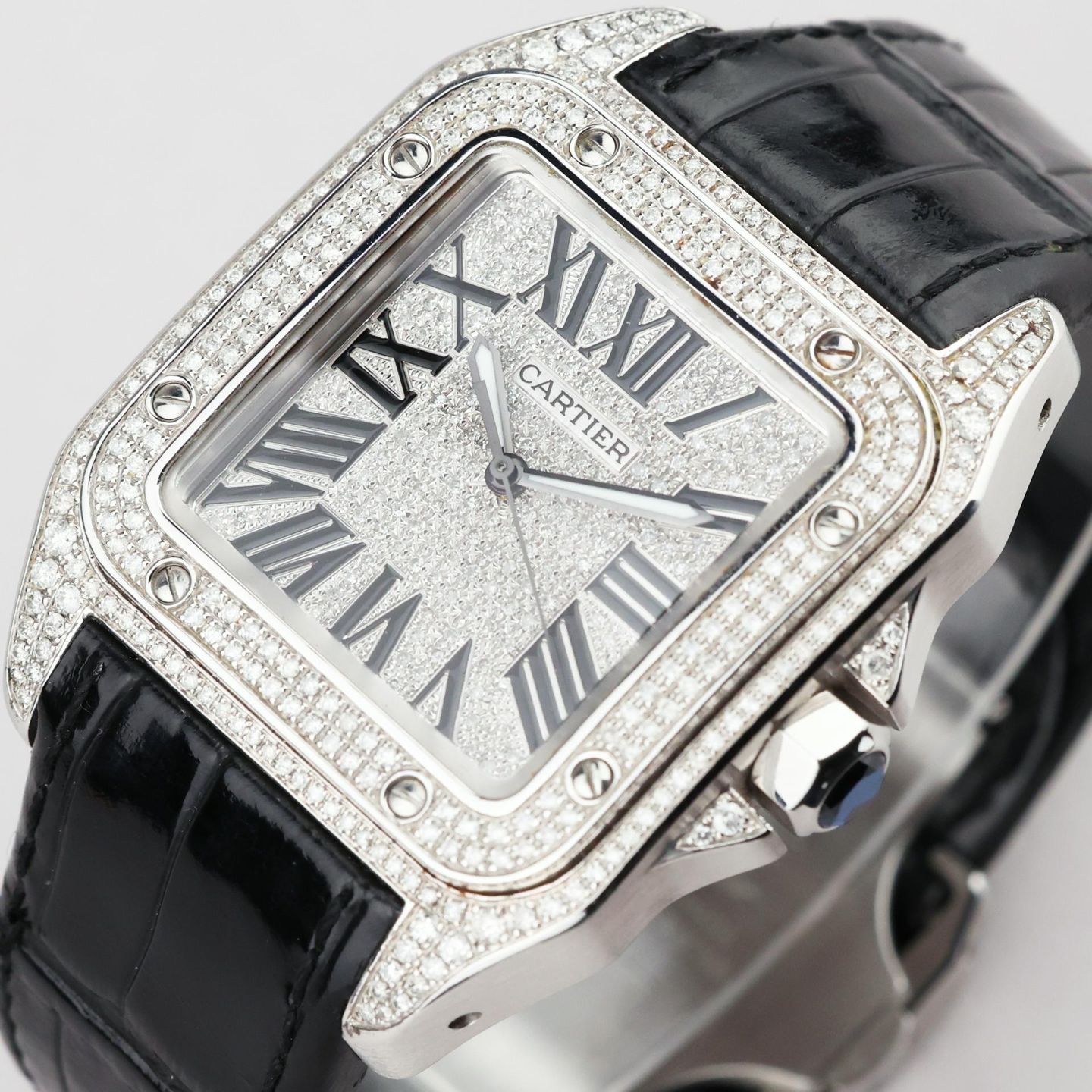 Cartier Santos 100 2656 (Unknown (random serial)) - 38 mm Steel case (5/8)