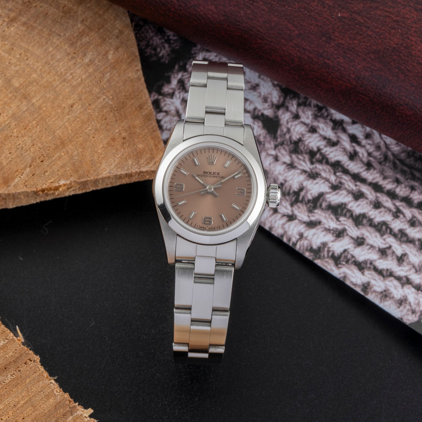 Rolex Oyster Perpetual 67180 (Onbekend (willekeurig serienummer)) - 26mm Staal (1/8)