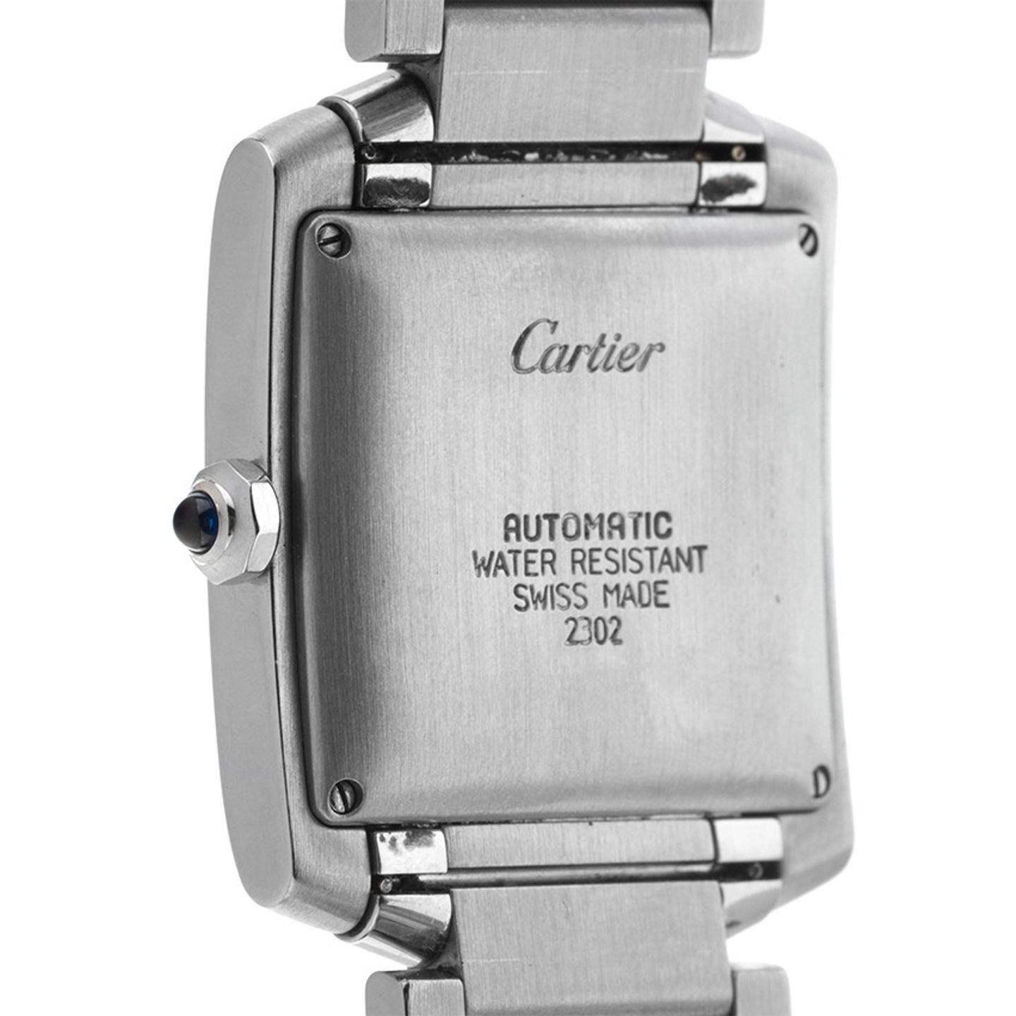 Cartier Tank Française 2302 (2000) - Silver dial 28 mm Steel case (6/8)