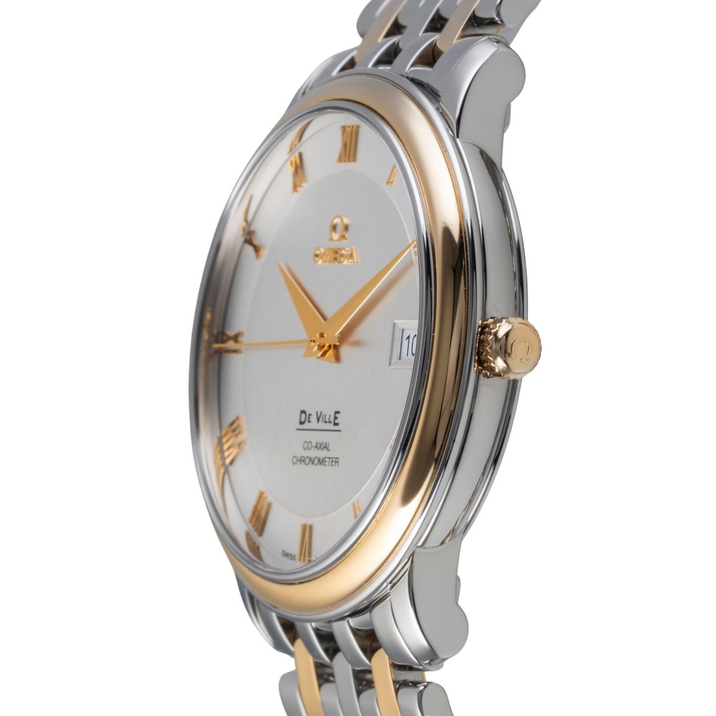 Omega De Ville Prestige 4374.31.00 (Unknown (random serial)) - Silver dial 37 mm Gold/Steel case (6/8)