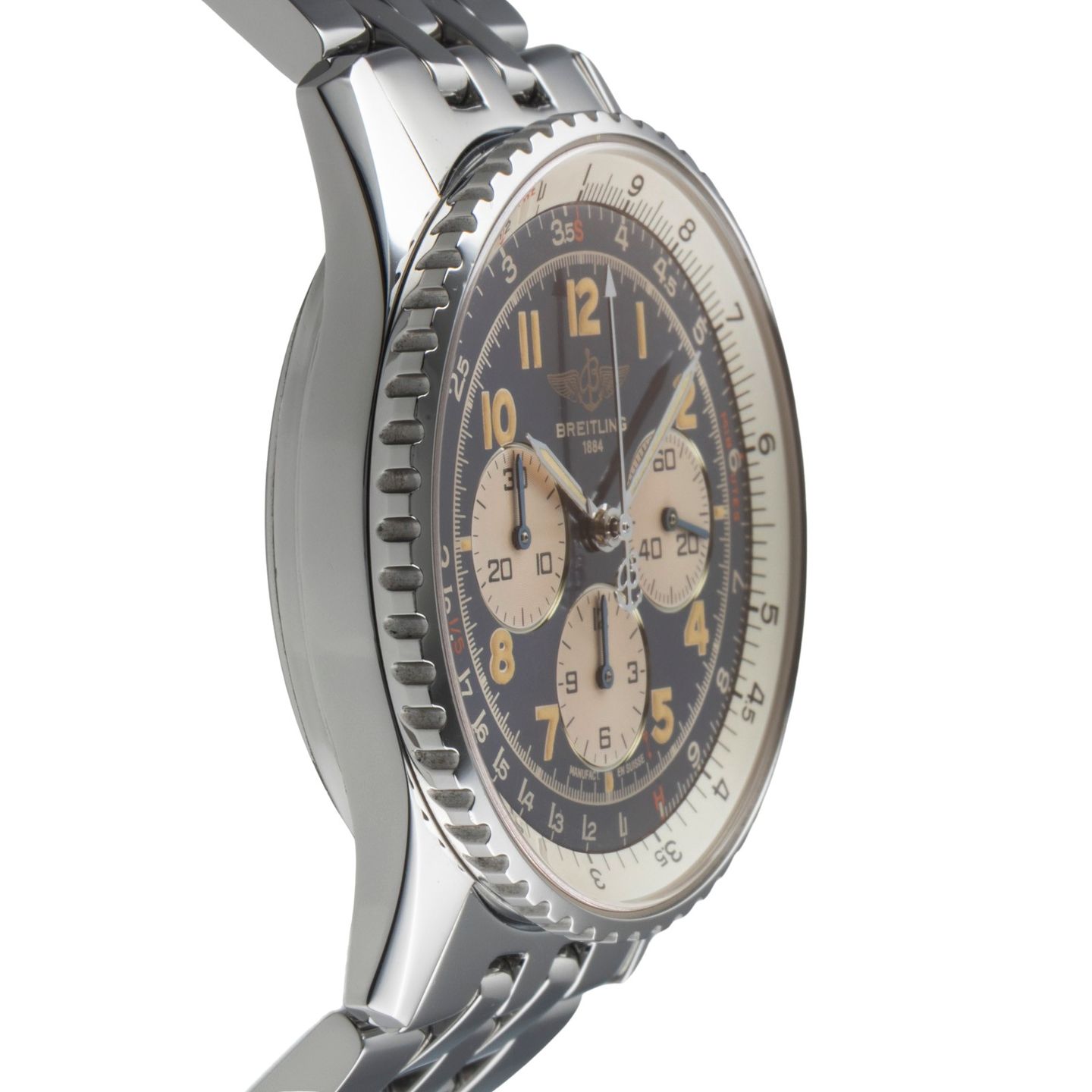 Breitling Navitimer A30021 (1995) - Black dial 38 mm Steel case (7/8)