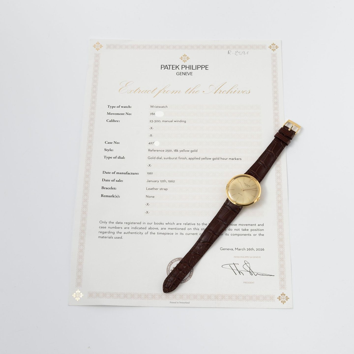 Patek Philippe Calatrava 2591J - (3/8)