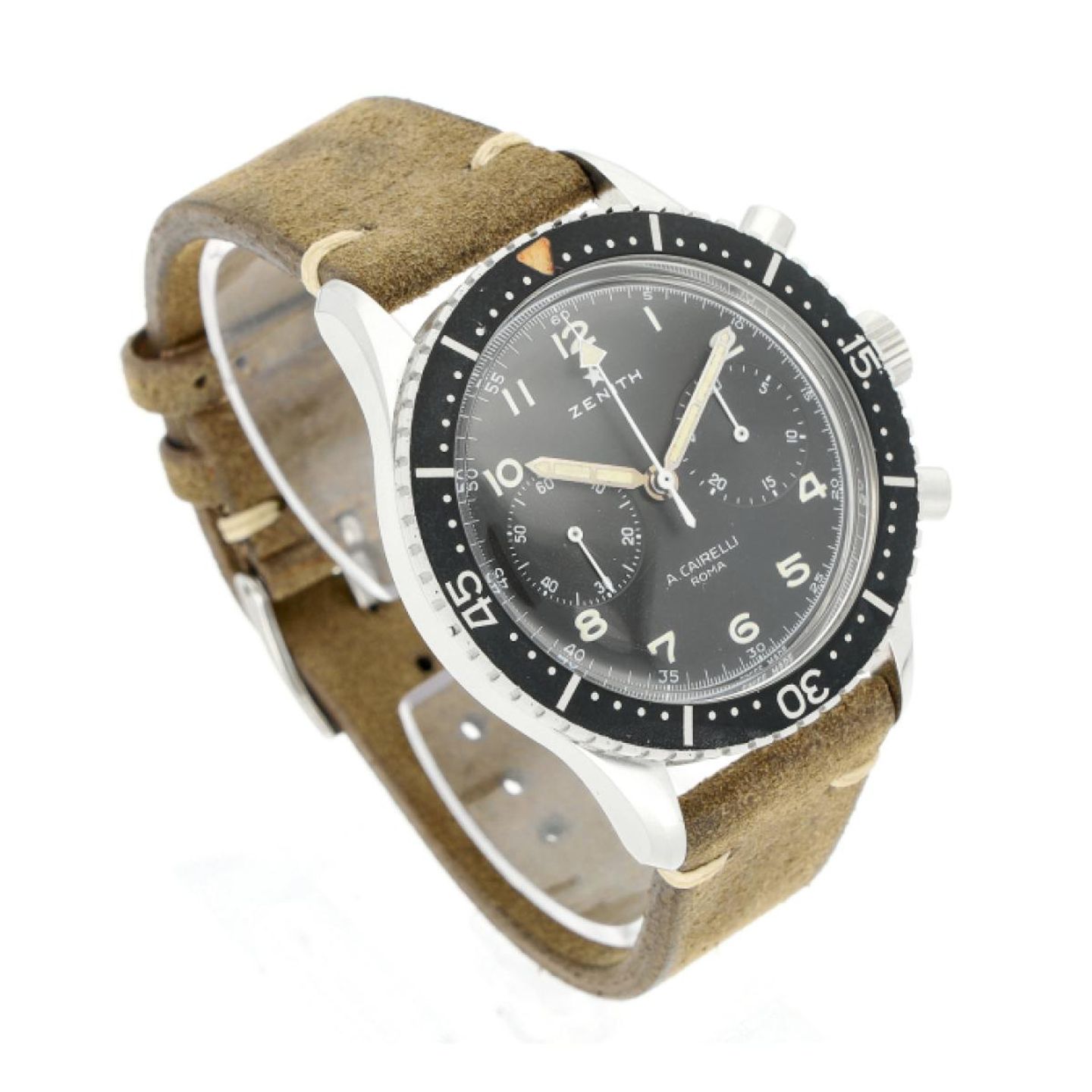 Zenith Pilot 03.2240.4069/21.C774 (1960) - Black dial 43 mm Steel case (3/7)