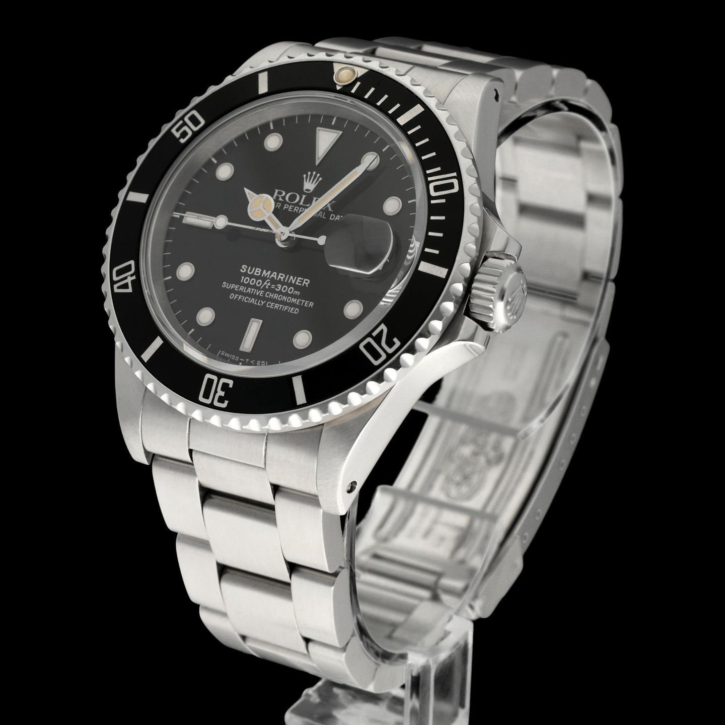 Rolex Submariner Date 168000 (1987) - Black dial 40 mm Steel case (2/8)