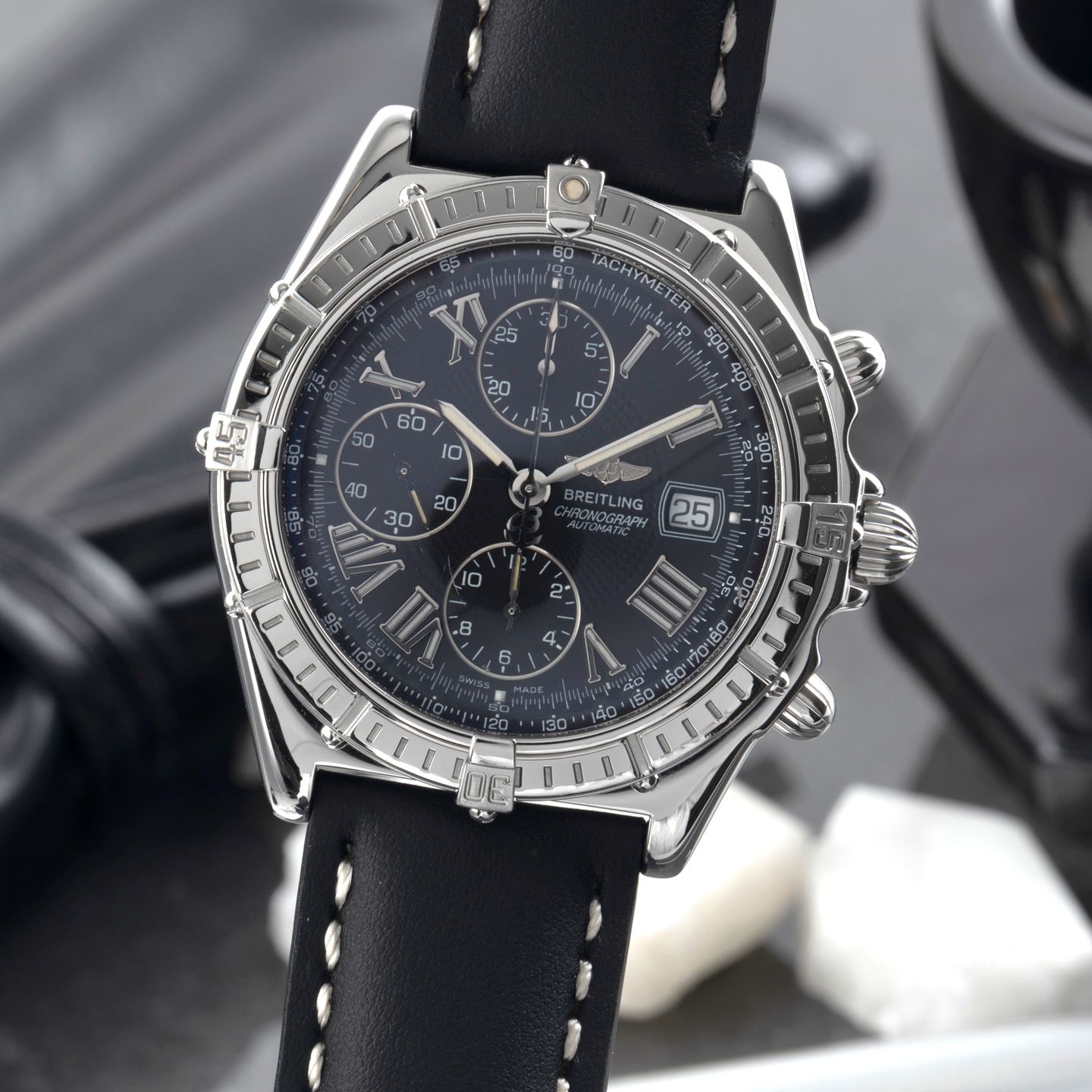 Breitling Crosswind Racing A13055 (1998) - 43 mm Steel case (3/8)