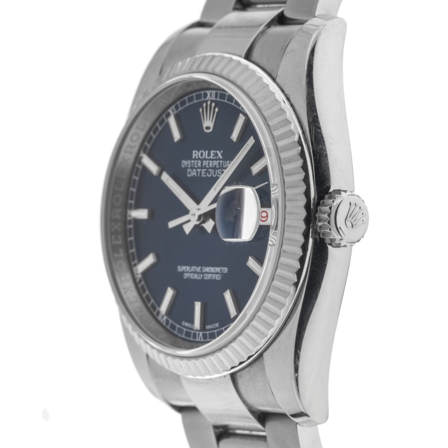 Rolex Datejust 36 116234 (2007) - Blauw wijzerplaat 36mm Staal (4/7)