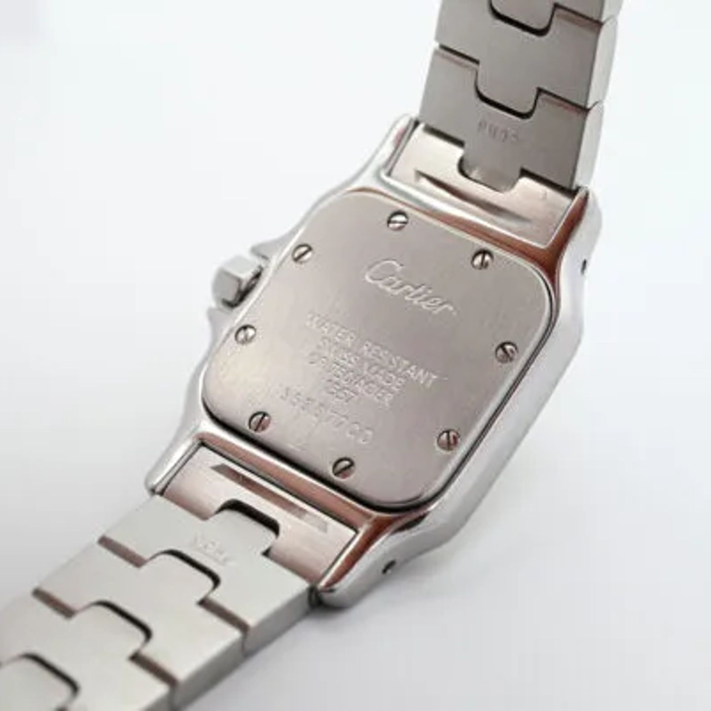 Cartier Santos Galbée 1567 (2022) - Wit wijzerplaat 24mm Goud/Staal (7/8)