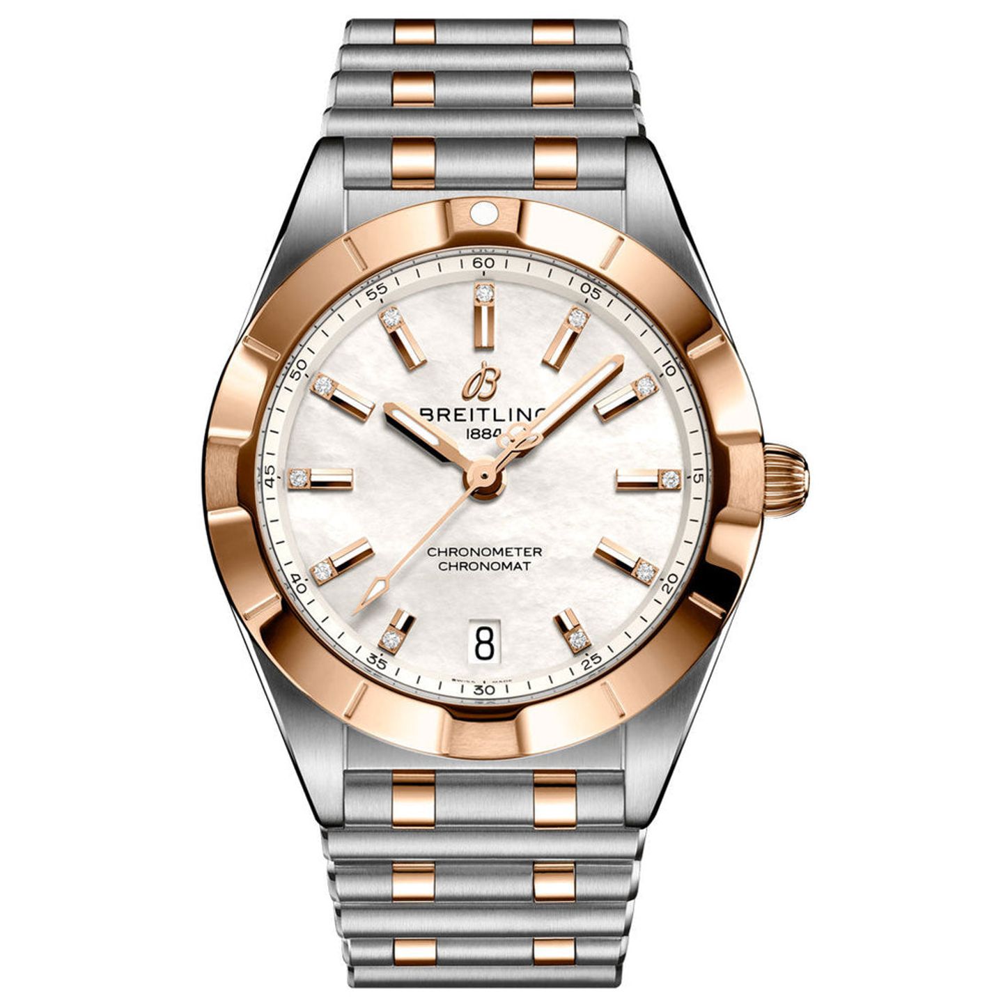 Breitling Chronomat U77310101A2U1 (2025) - Pearl dial 32 mm Gold/Steel case (1/1)