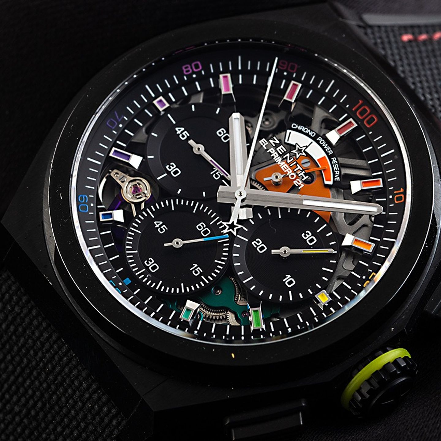 Zenith Defy 49.9013.9004/21.R952 (2024) - Transparant wijzerplaat 44mm Keramiek (3/7)