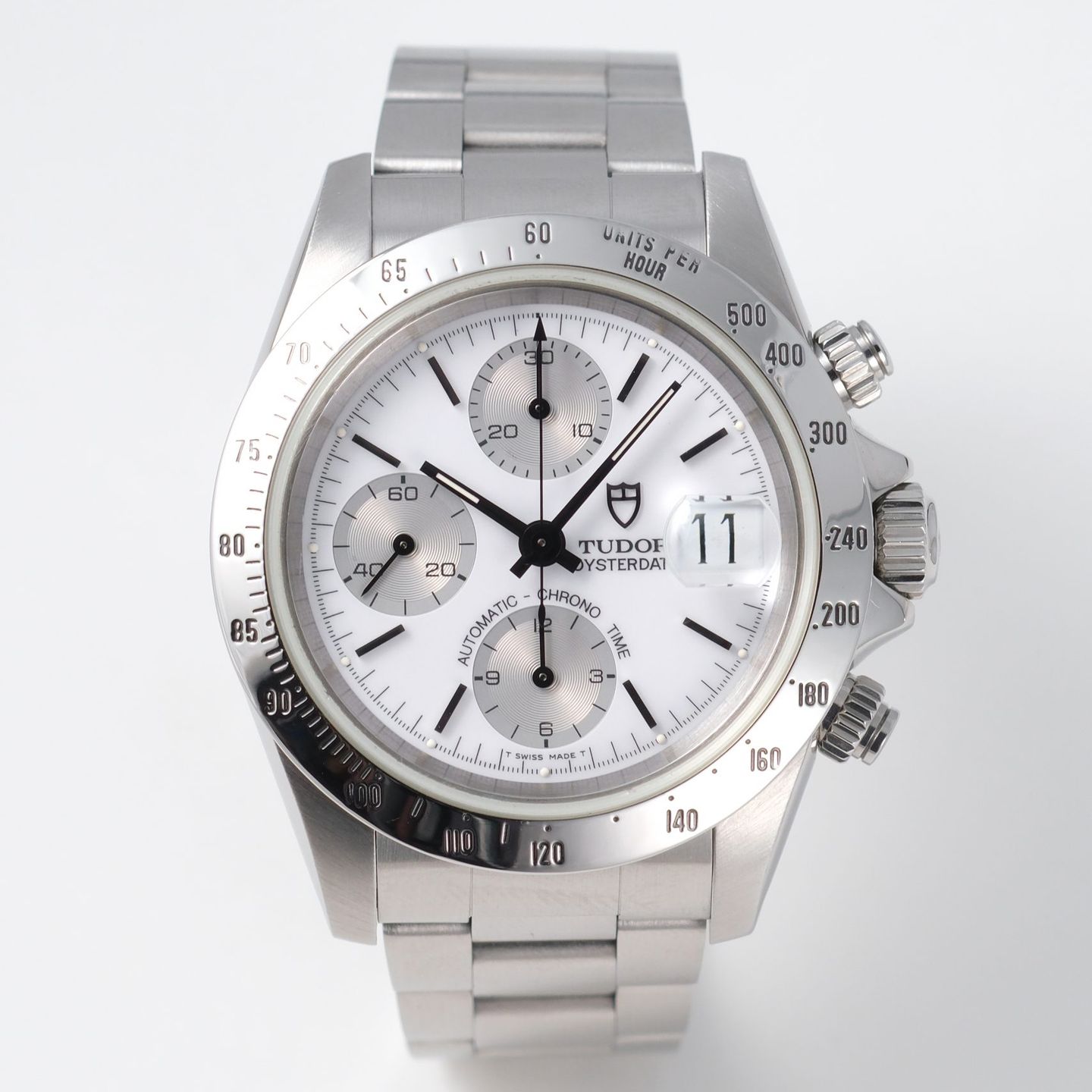 Tudor Prince Date 79260 (1996) - White dial 40 mm Steel case (3/8)