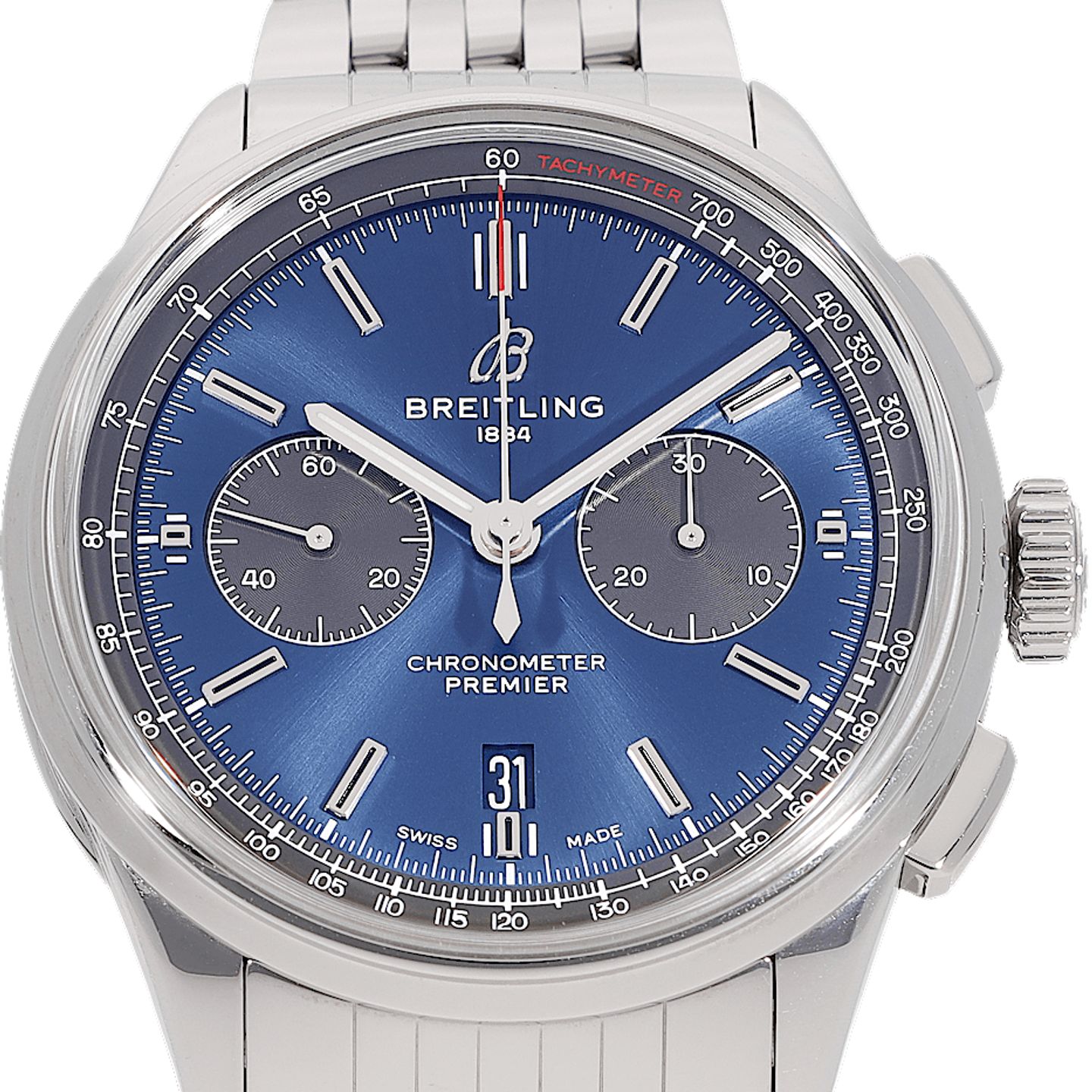 Breitling Premier AB0118A61C1A1 (2023) - Blue dial 42 mm Steel case (1/5)