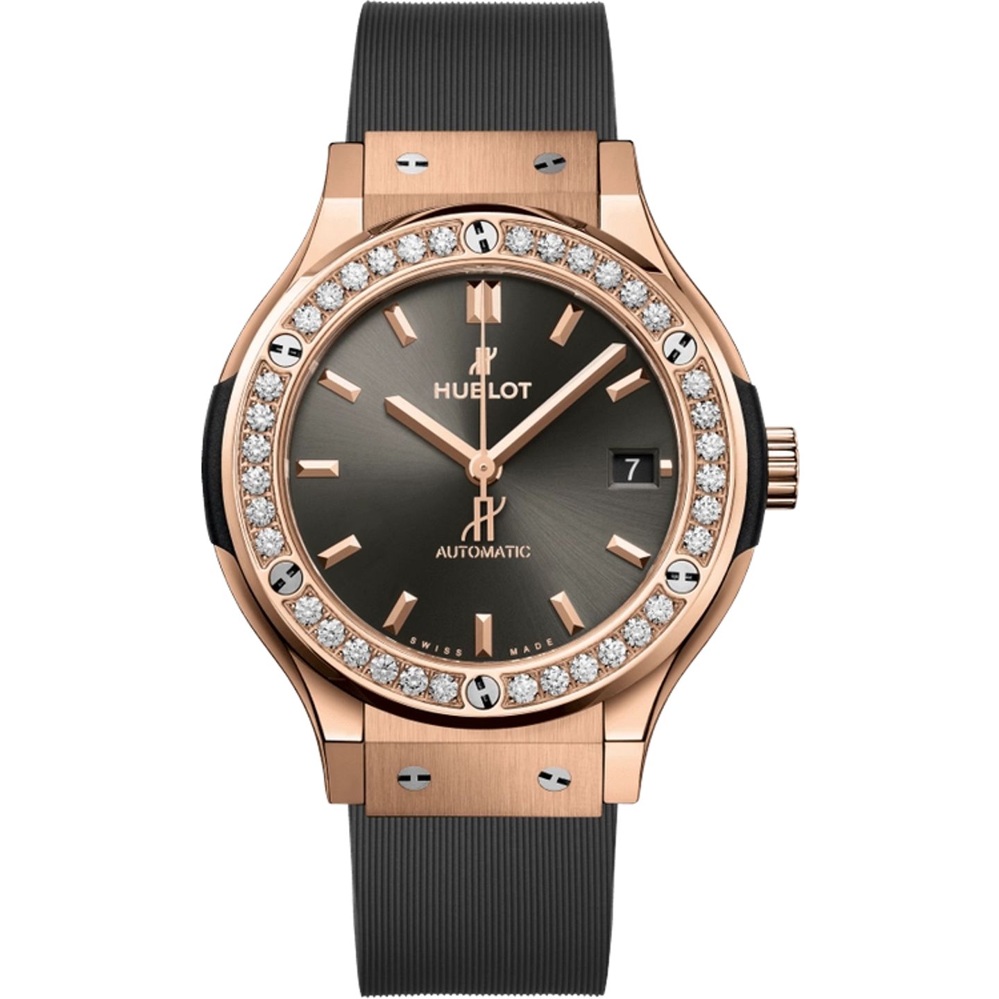 Hublot Classic Fusion 565.OX.7081.RX.1204 (2025) - Grey dial 38 mm Rose Gold case (1/1)