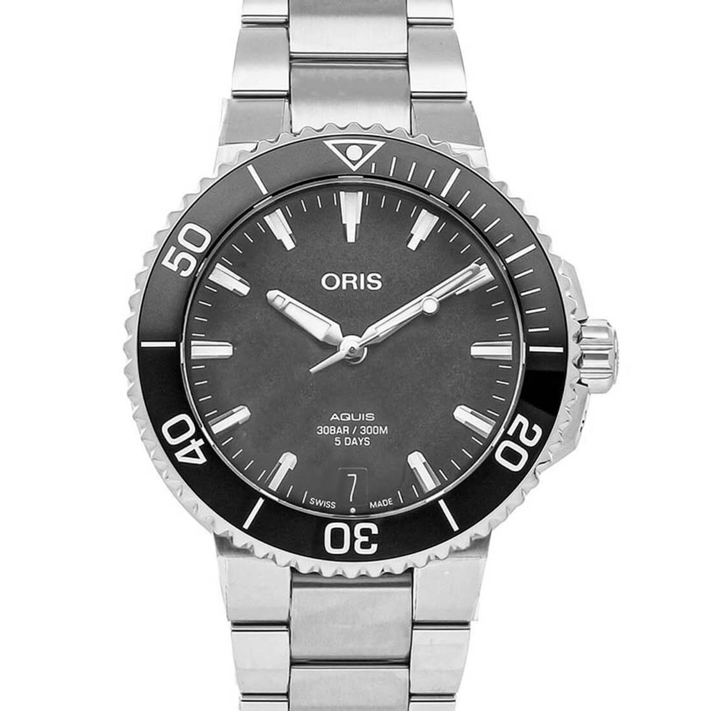 Oris Aquis Date 01 400 7769 4154-07 8 22 09PEB (2023) - Grey dial 42 mm Steel case (2/2)