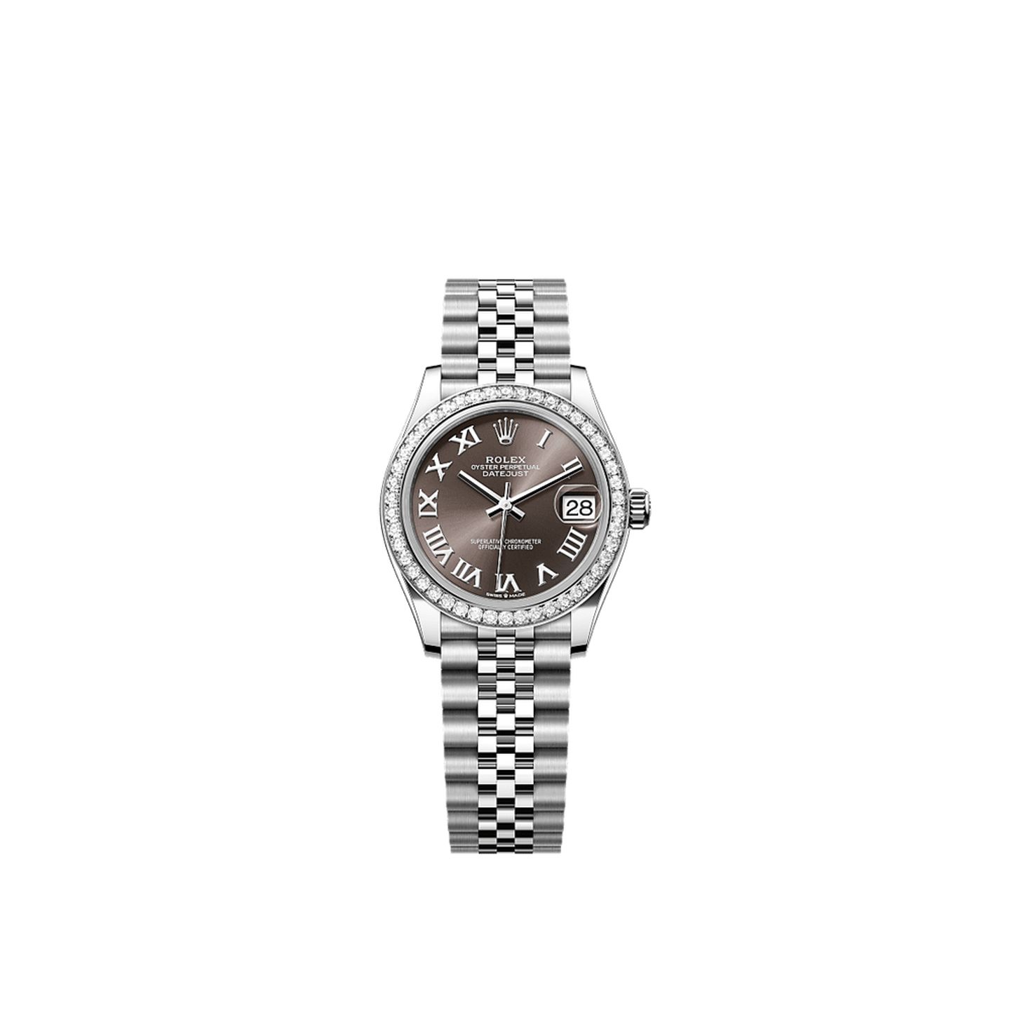 Rolex Datejust 31 278384RBR (2025) - Grijs wijzerplaat 31mm Staal (1/1)