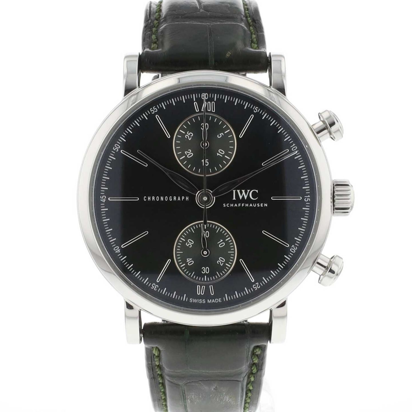 IWC Portofino Chronograph IW391405 (2021) - Green dial 39 mm Steel case (1/3)
