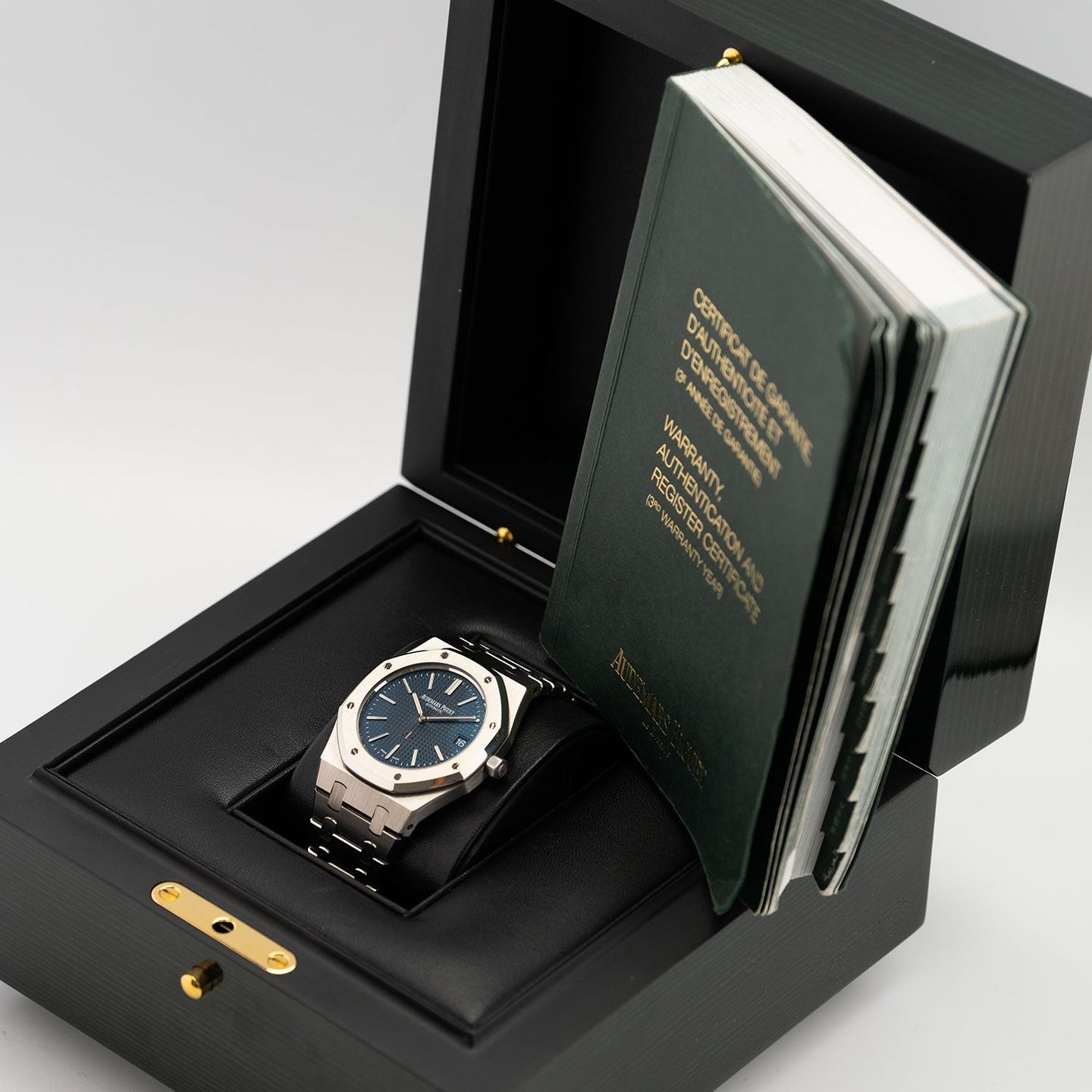 Audemars Piguet Royal Oak Jumbo 15202ST.OO.1240ST.01.A (2014) - Blue dial 39 mm Steel case (6/6)