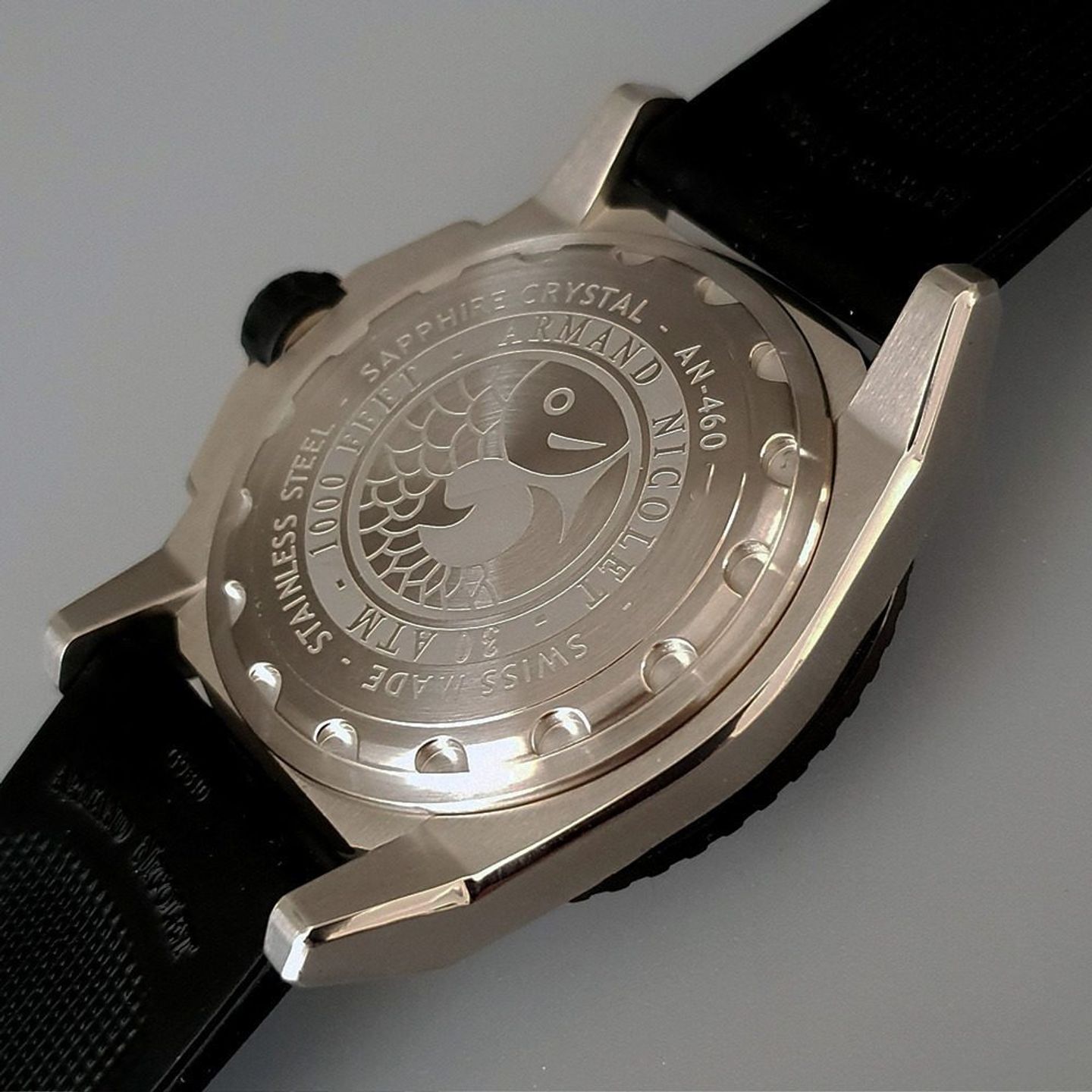 Armand Nicolet Unknown A460ANN-NR-G9610 (2025) - Black dial 44 mm Steel case (8/8)