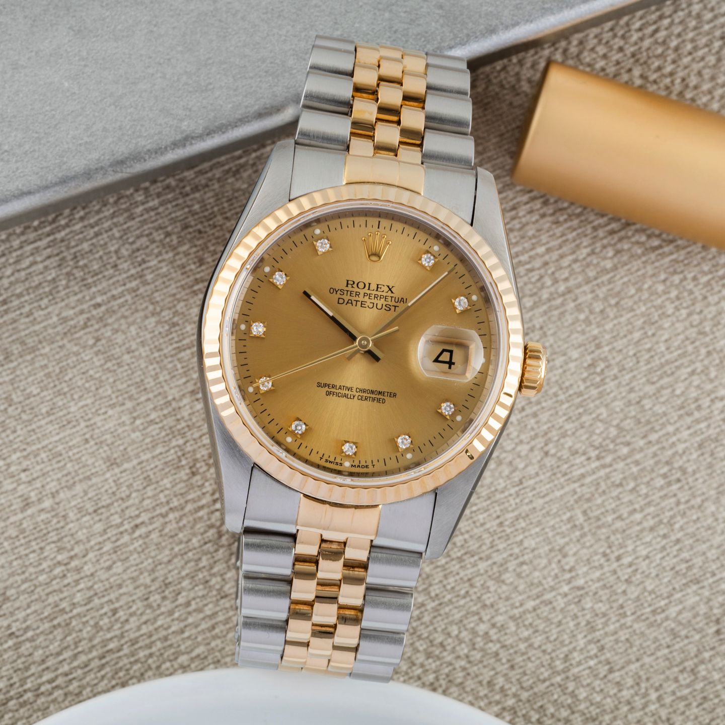 Rolex Datejust 36 16233 (1993) - 36mm Goud/Staal (1/8)