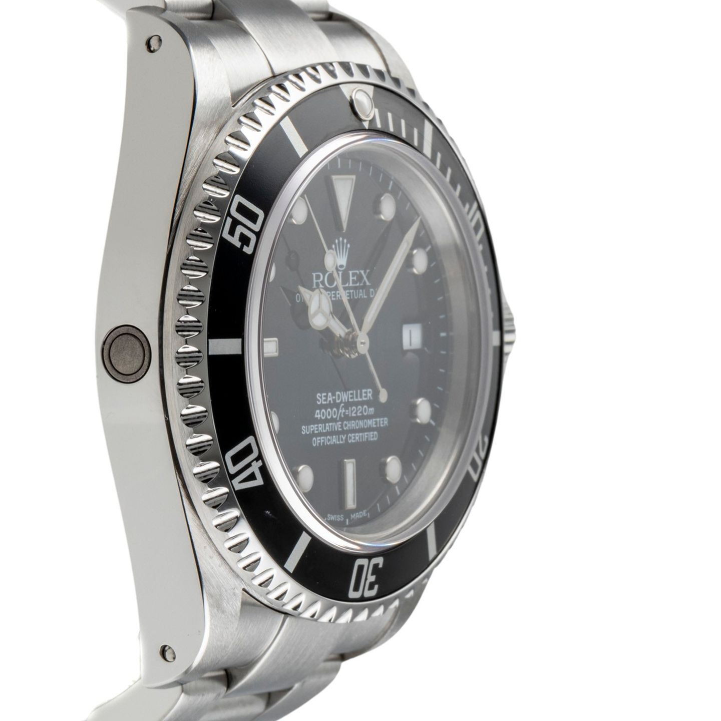 Rolex Sea-Dweller 4000 16600 (2002) - Zwart wijzerplaat 40mm Staal (7/8)