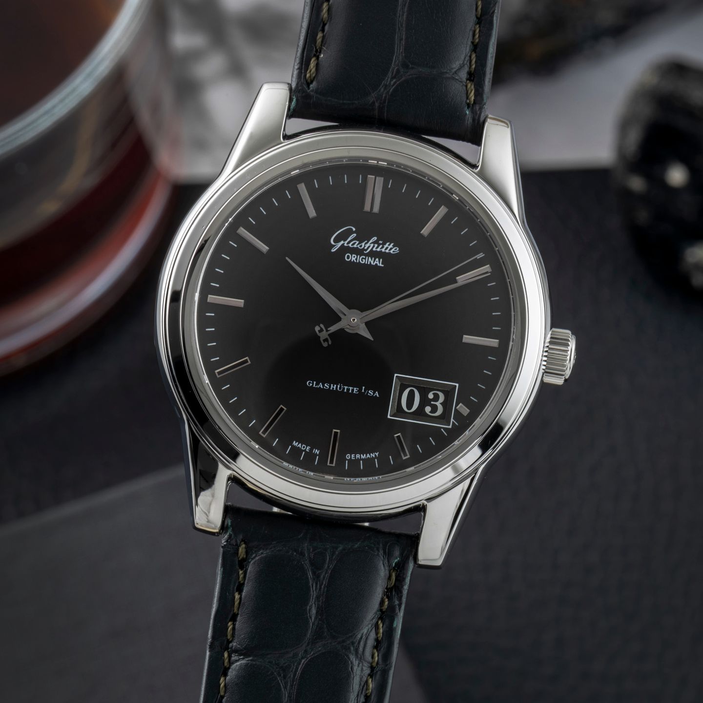 Glashütte Original Senator 1-39-42-14-24-04 (2001) - Black dial 40 mm Steel case (3/8)