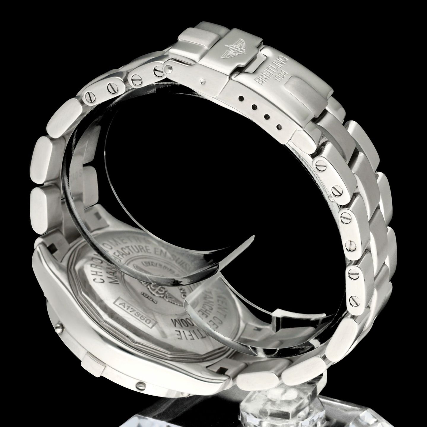 Breitling Colt A17350 (2001) - Black dial 38 mm Steel case (8/8)