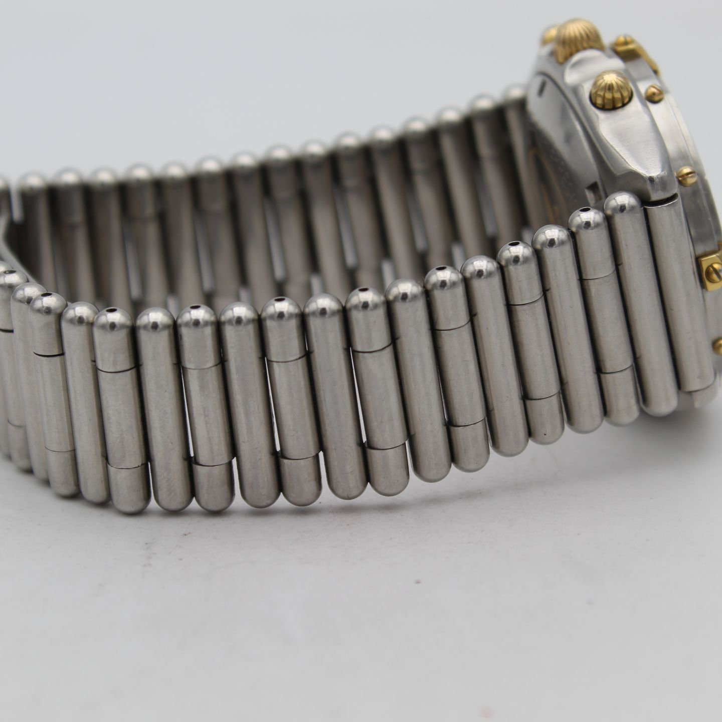 Breitling Chronomat 81950 (1990) - White dial 39 mm Gold/Steel case (5/8)