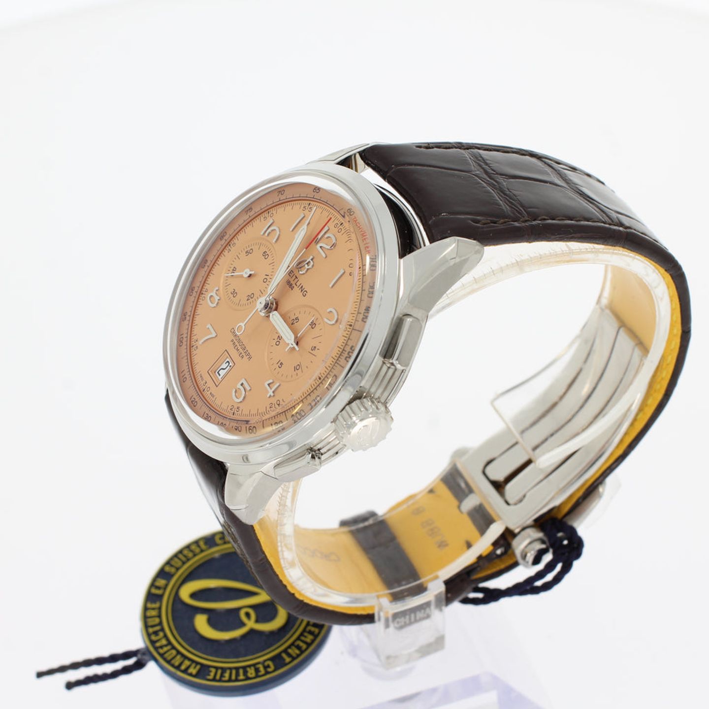 Breitling Premier AB0145331K1P1 (2025) - Pink dial 42 mm Steel case (2/4)