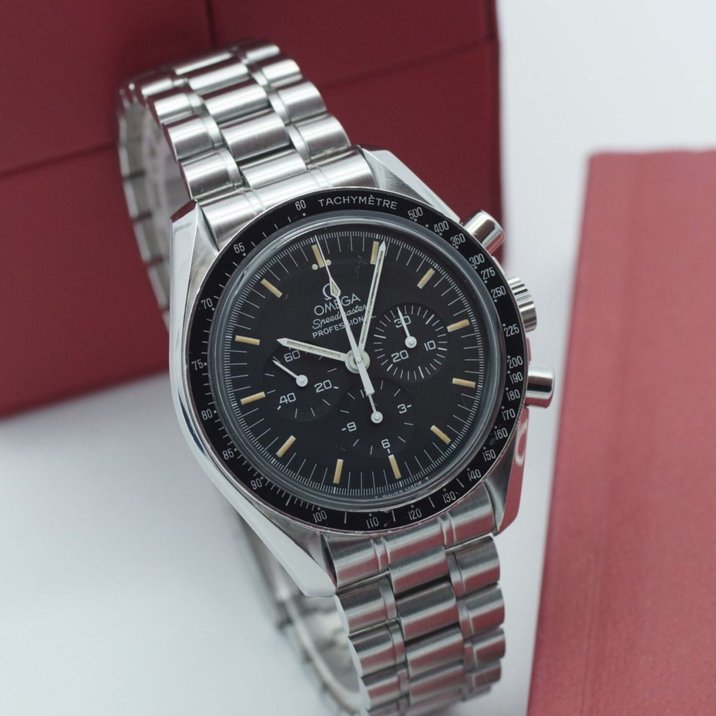 Omega Speedmaster Professional Moonwatch 3592.50.00 (1985) - Zwart wijzerplaat 42mm Staal (1/8)