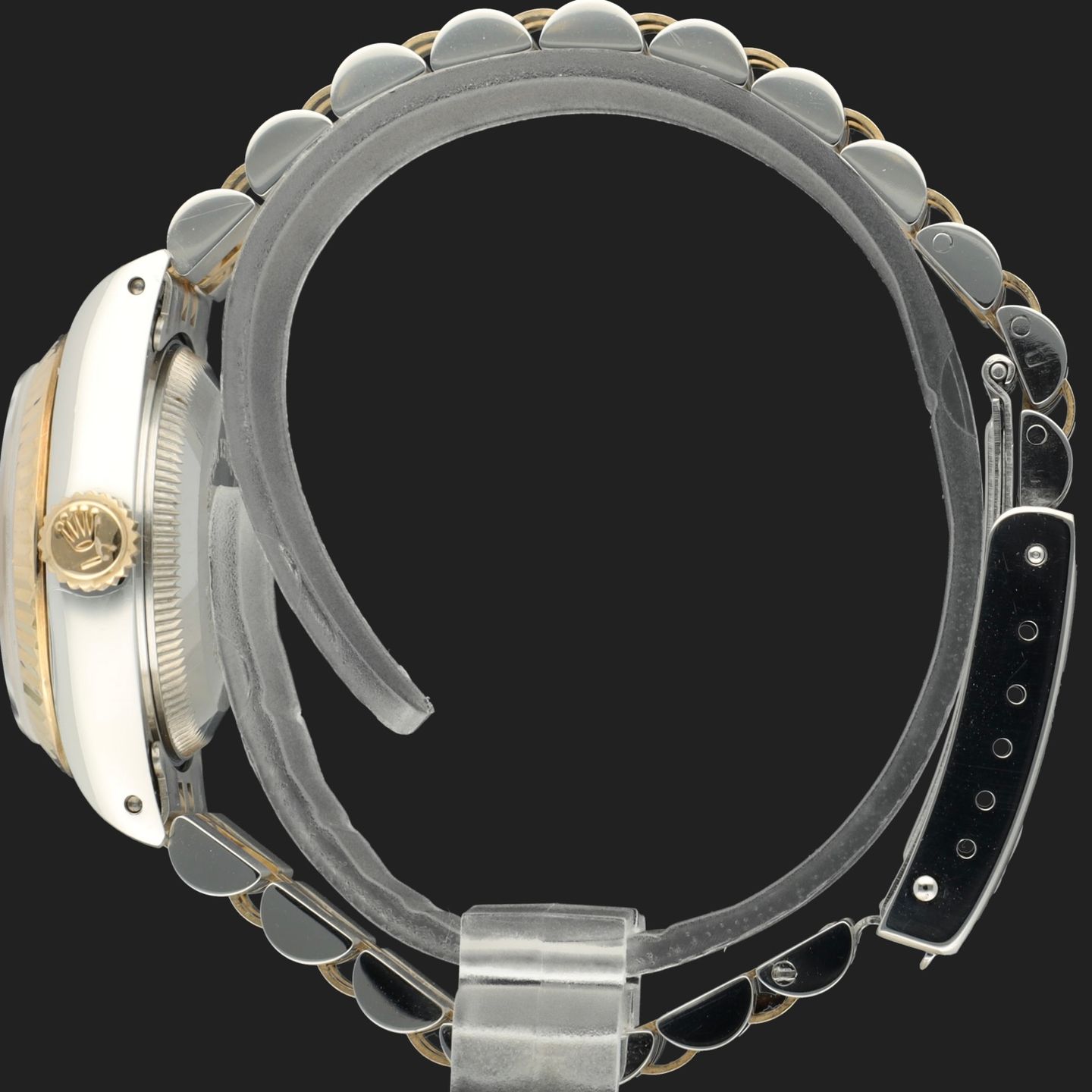 Rolex Lady-Datejust 69173 (1988) - Champagne dial 26 mm Gold/Steel case (7/7)