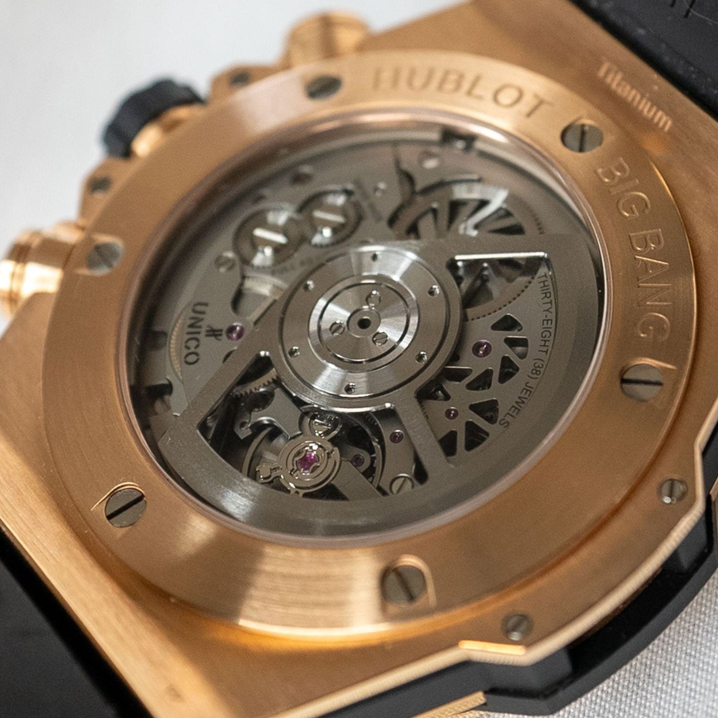 Hublot Big Bang Unico 441.OX.1180.RX.1704 (2021) - Transparent dial 42 mm Rose Gold case (5/6)