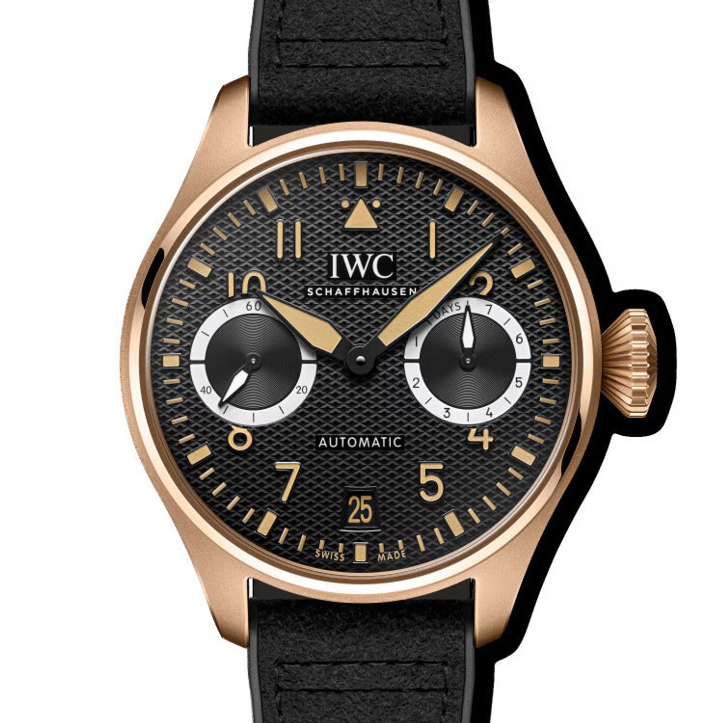 IWC Big Pilot IW501201 (2024) - Zwart wijzerplaat 46mm Roségoud (1/1)